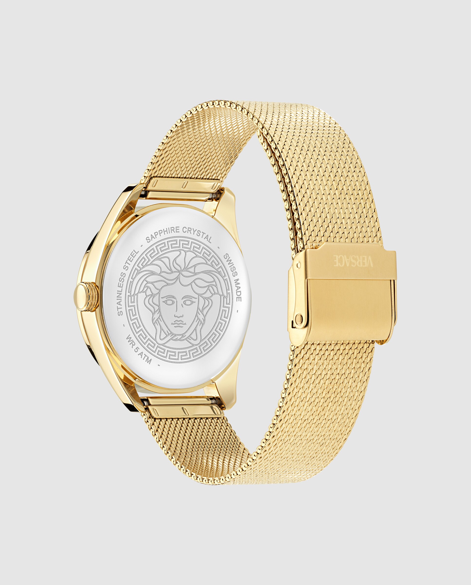 Relógio de Mulher New V-circle Ve8a00424 de Aço e Bracelete Dourada Ouro-3