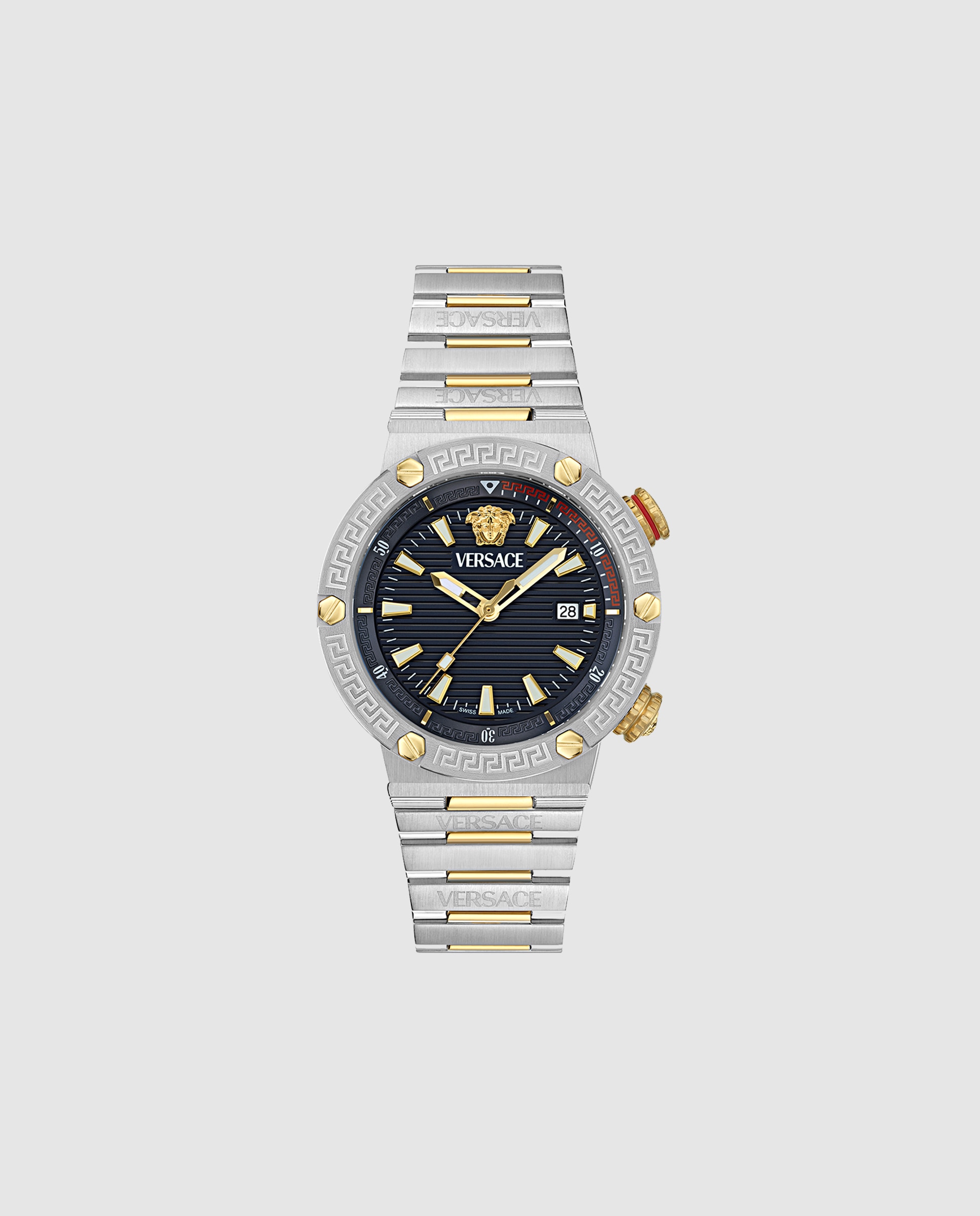 Relógio Greca Logo Diver Ve8g00424 de Aço e Bracelete Prateada/cinzento Prata-1