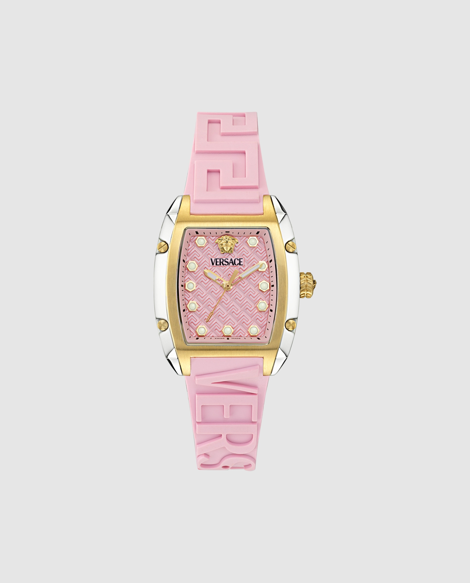 Relógio Dominus Ve8k00224 de Borracha e Bracelete Rosa Rosa-1