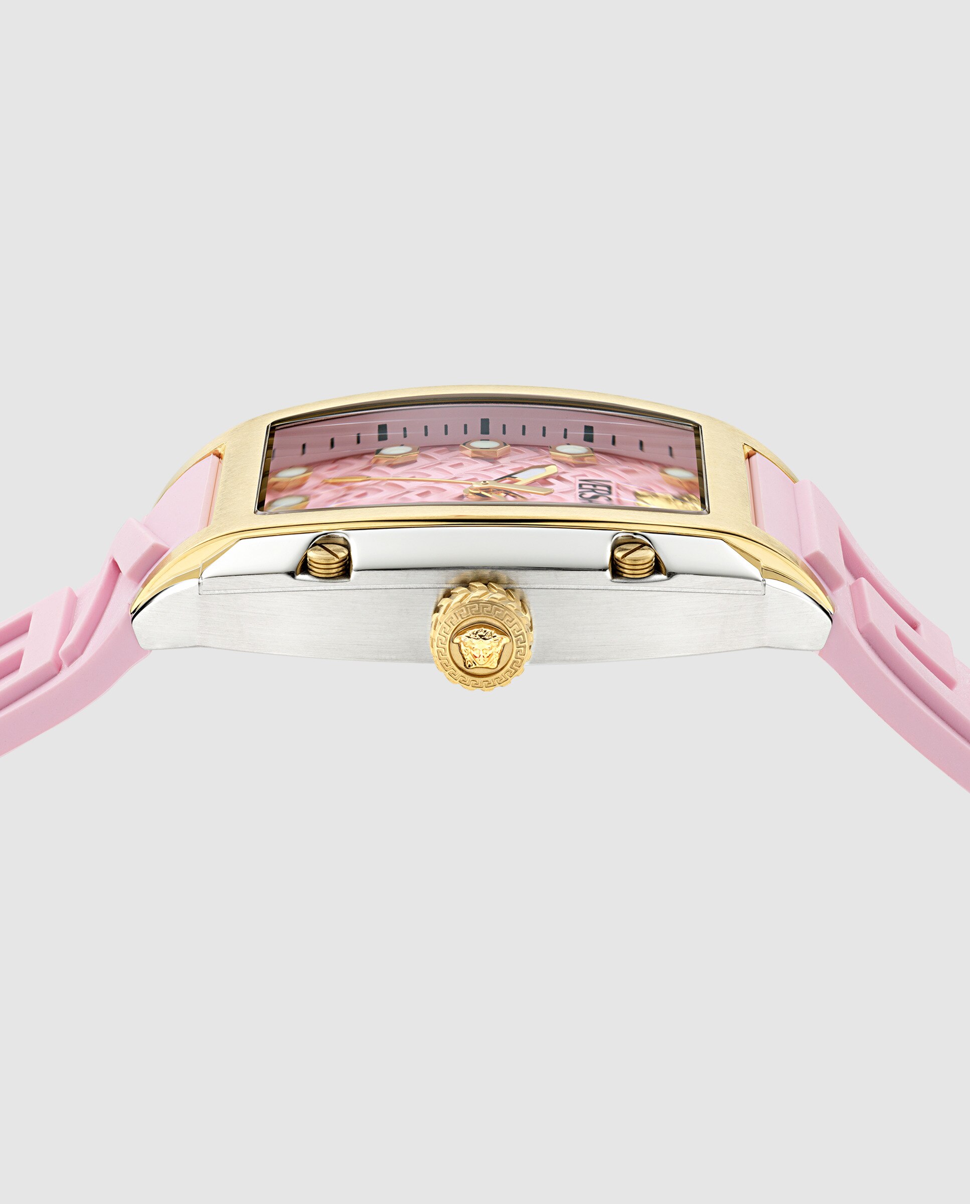 Relógio Dominus Ve8k00224 de Borracha e Bracelete Rosa Rosa-2