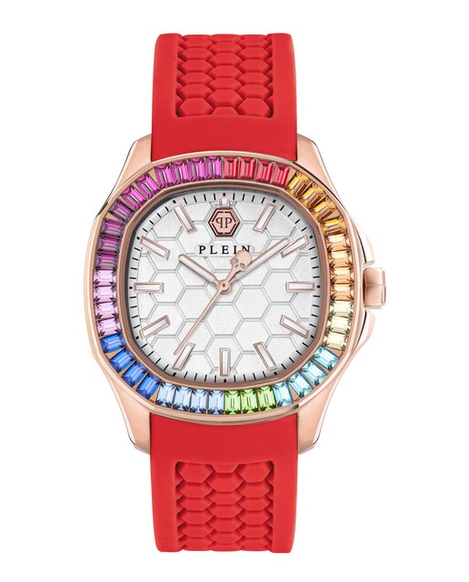 Imagem 0 de Relógio Plein Philipp 38mm Pwtaa1024 de Silicone e Pulseira Vermelha