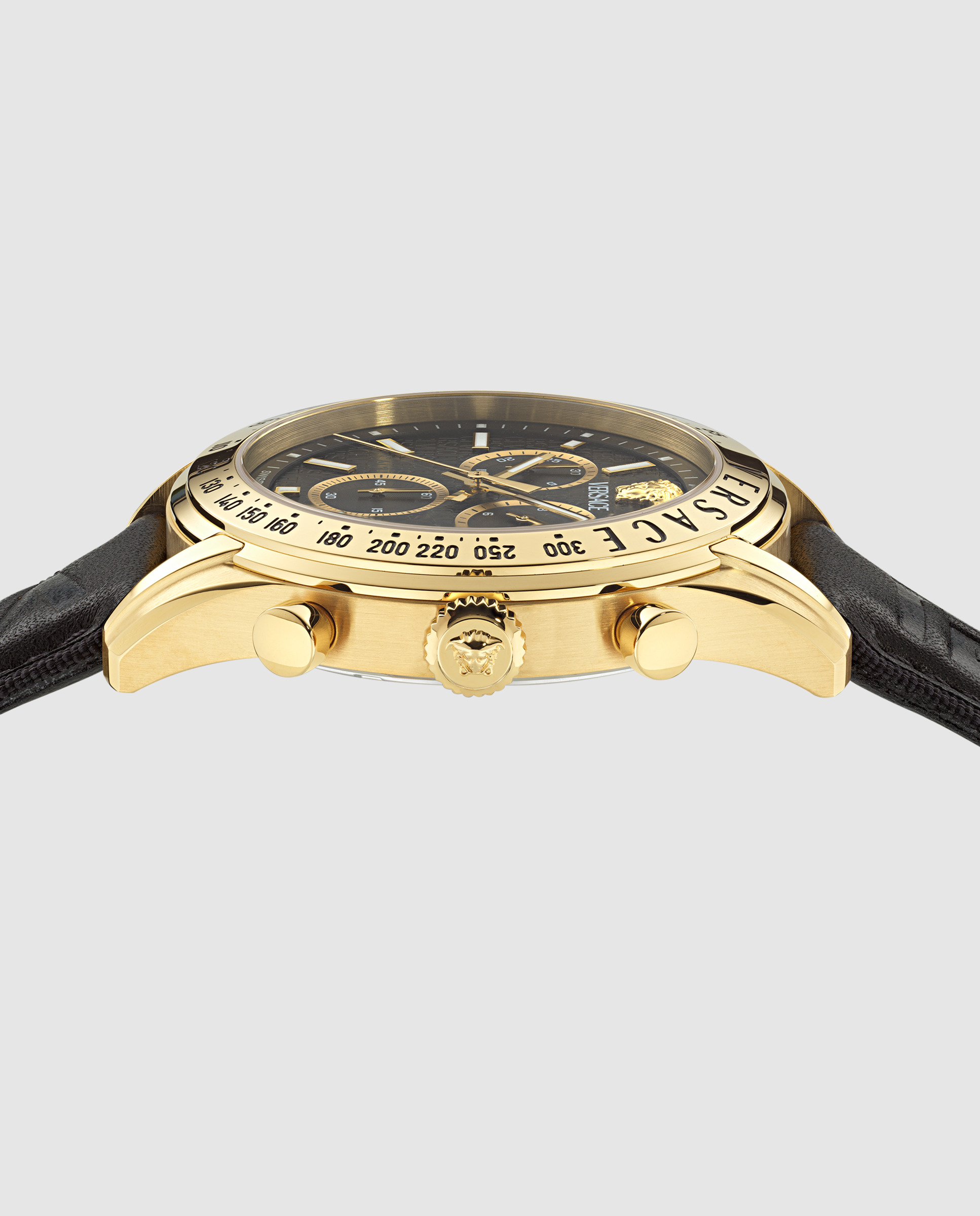 Relógio Chrono Master Ve8r00224 de Pele e Bracelete Preta Preto-2