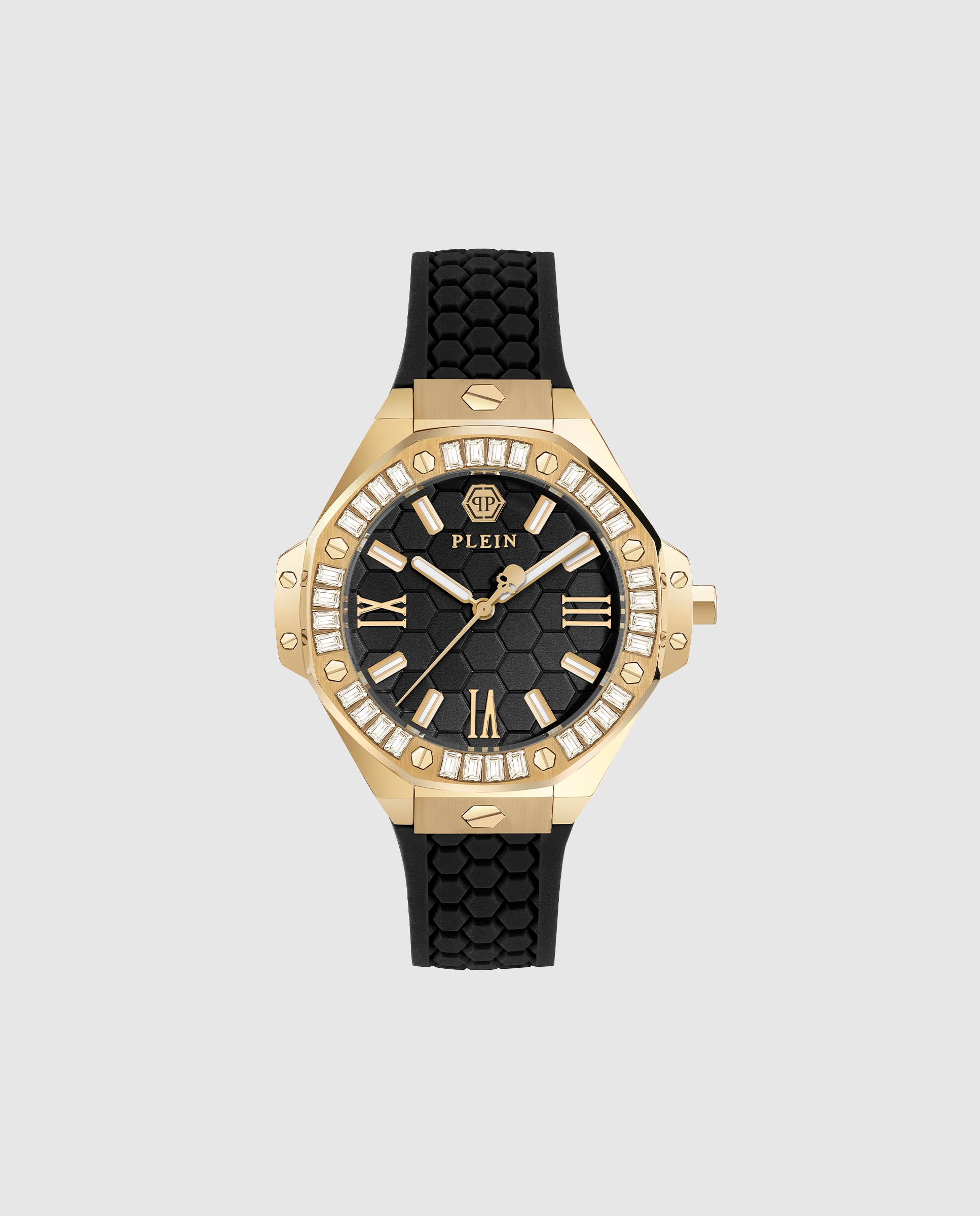 Imagem 0 de Relógio Lady Royal Pwbda0424 de Silicone e Bracelete em Preto