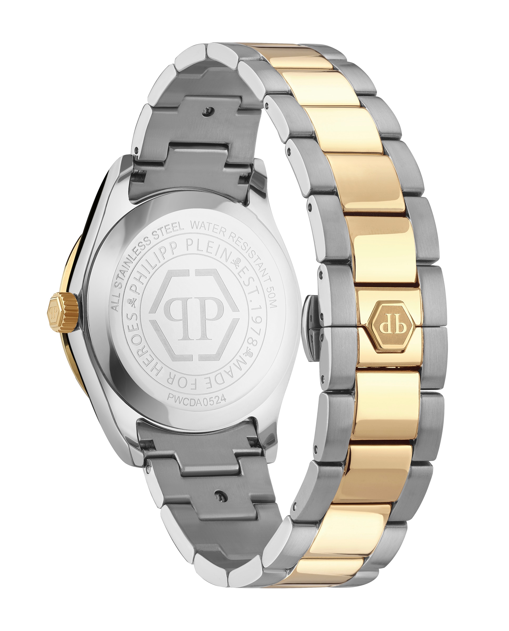 Relógio de Mulher Queen Pwcda0524 de Aço e Bracelete Prateada/cinzento Prata-2