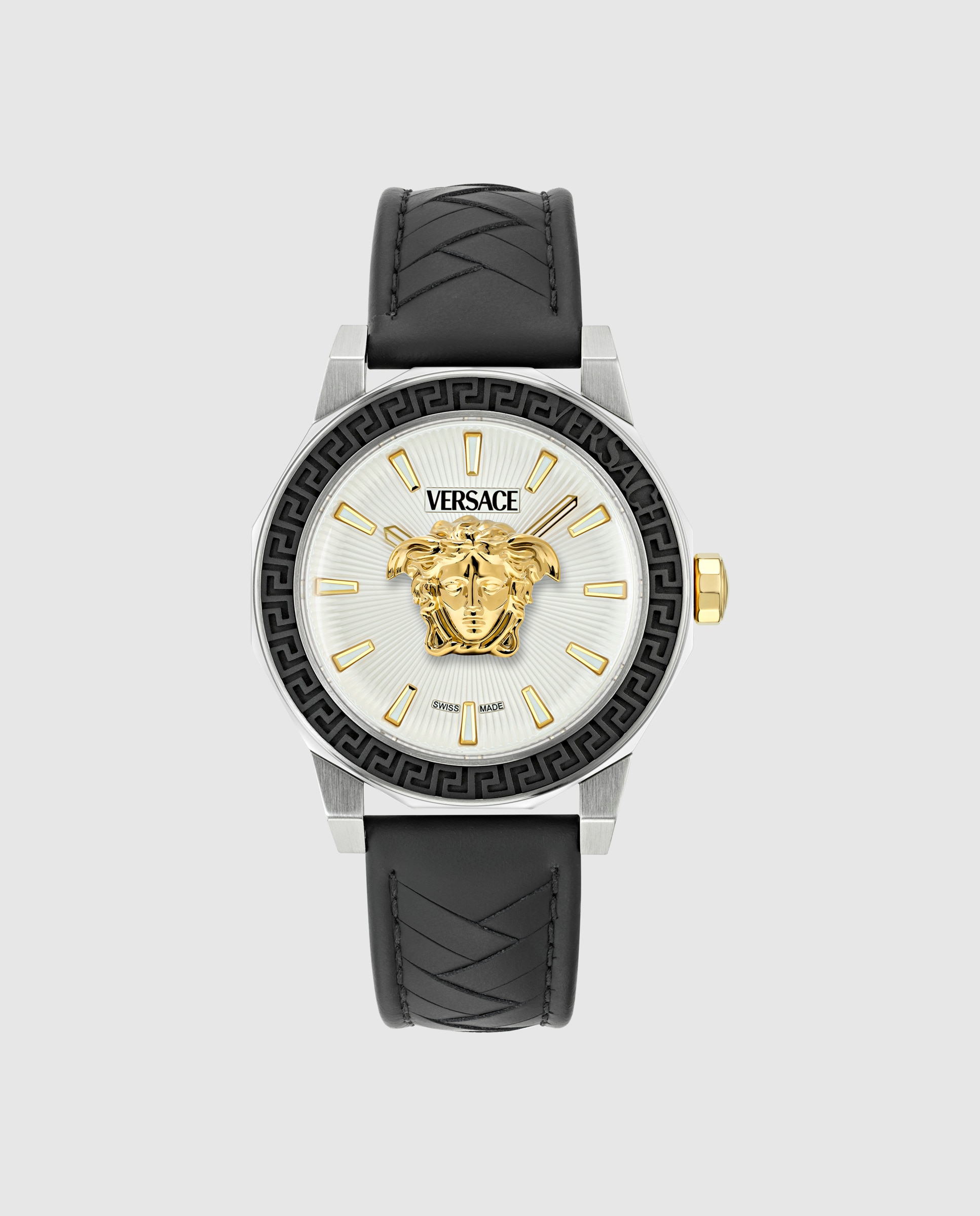 Imagem 0 de Relógio Medusa Deco Gent Ve9i00124 de Pele e Bracelete Preta