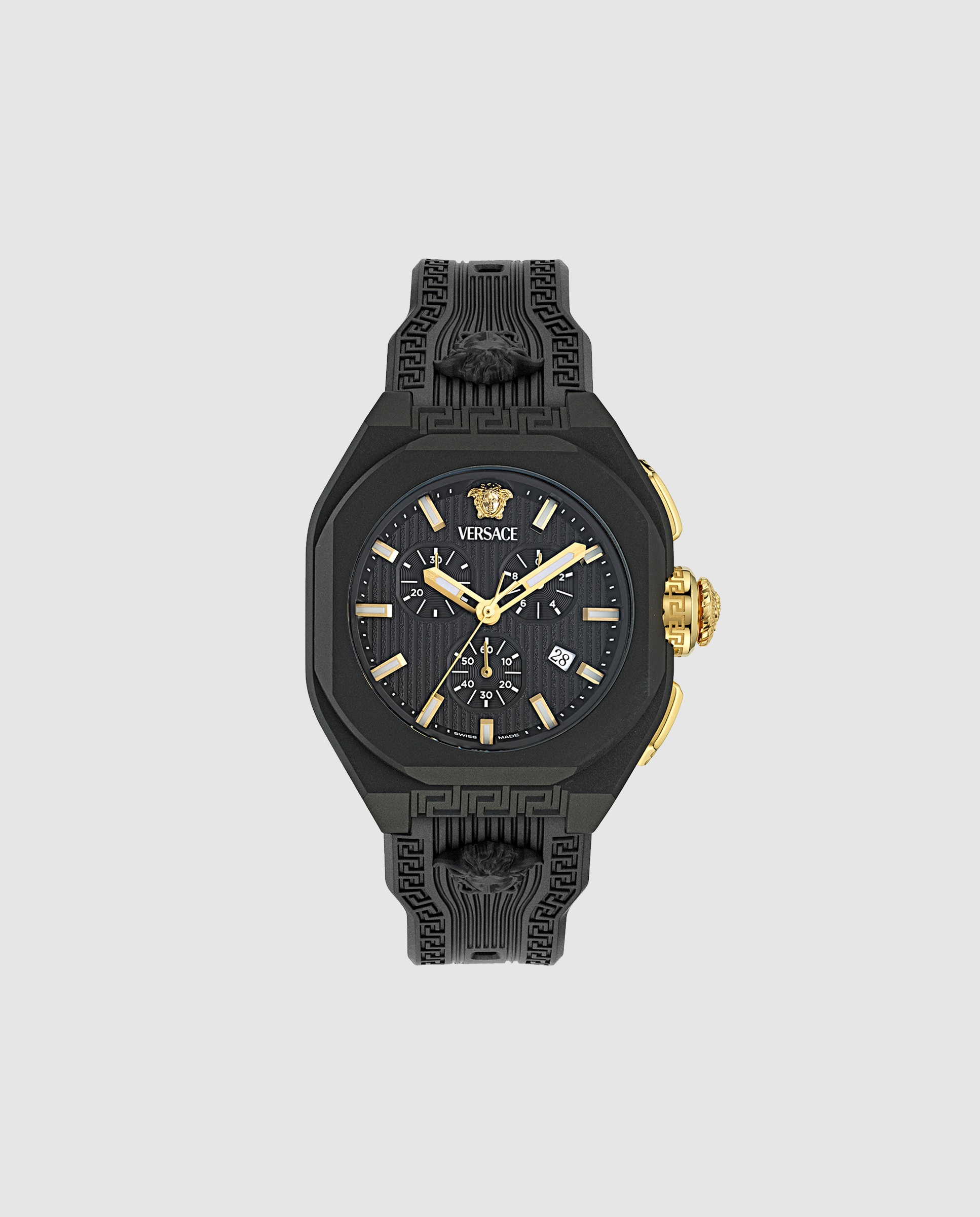 Relógio V-legend Chr Ve9l00124 de Poliuretano e Correia em Preto Preto-1