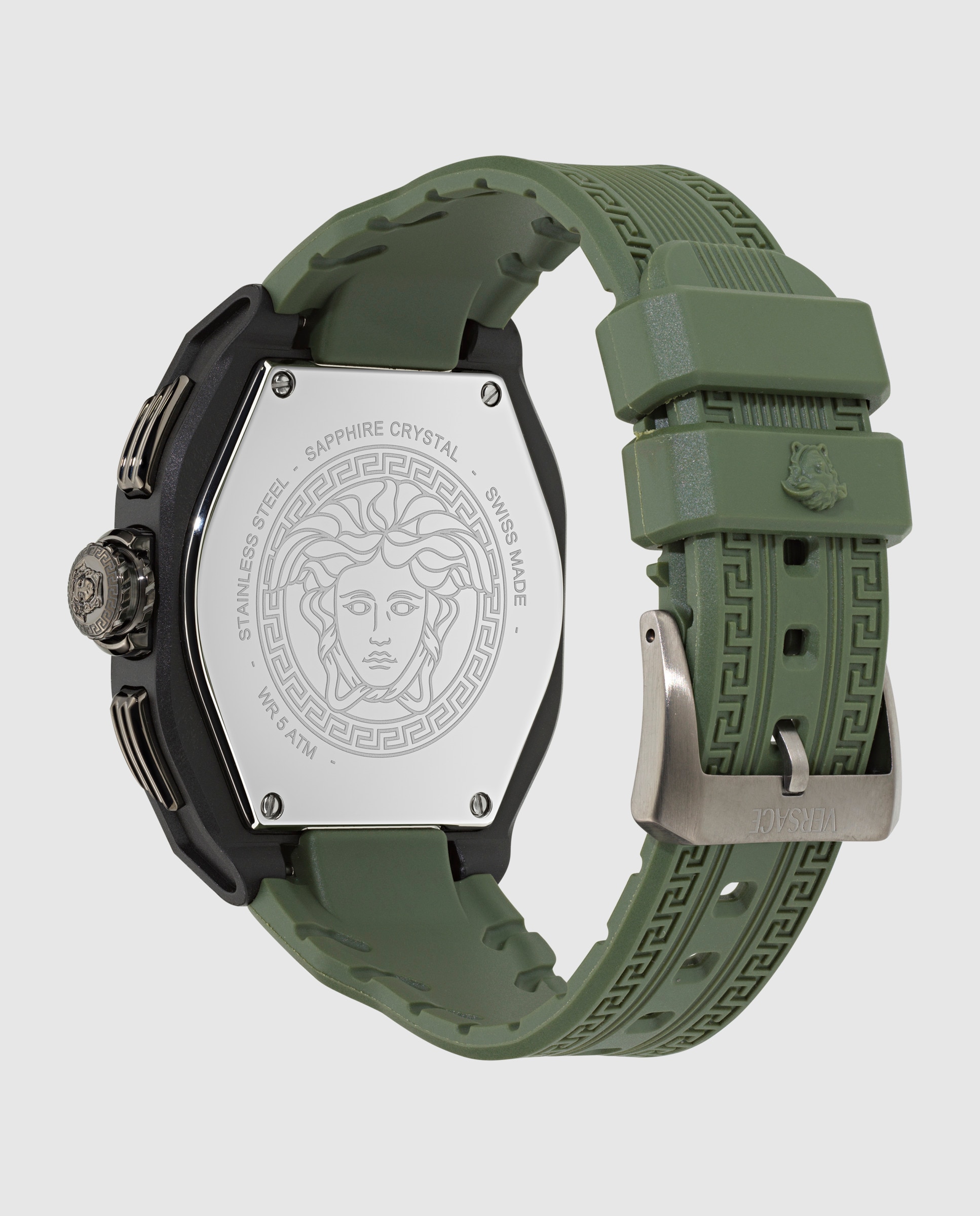 Relógio de Homem V-legend Chr Ve9l00324 de Poliuretano e Correia Verde Verde-3