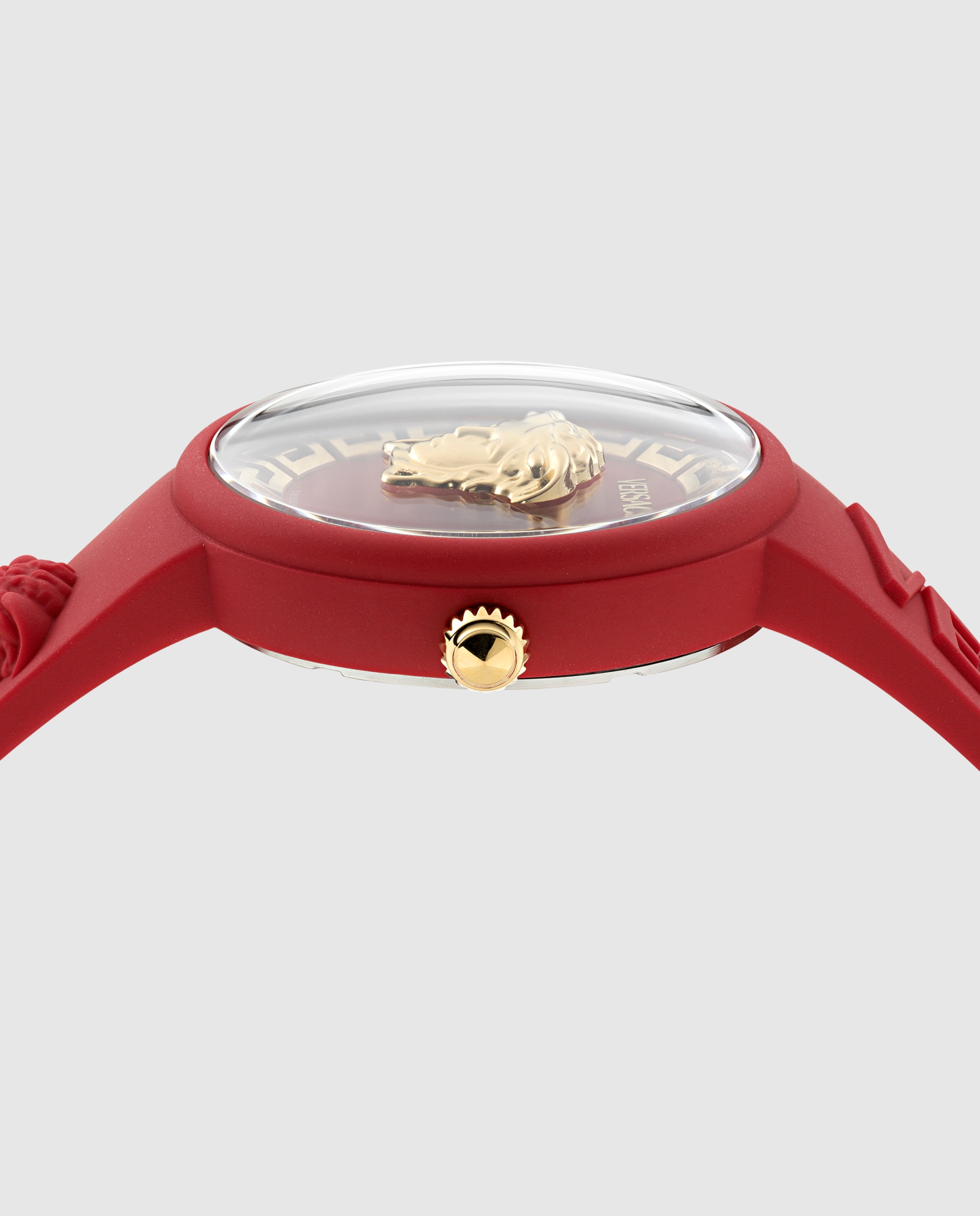 Relógio Unissexo Medusa Pop Ve8j00324 de Silicone e Bracelete Vermelha Vermelho-2