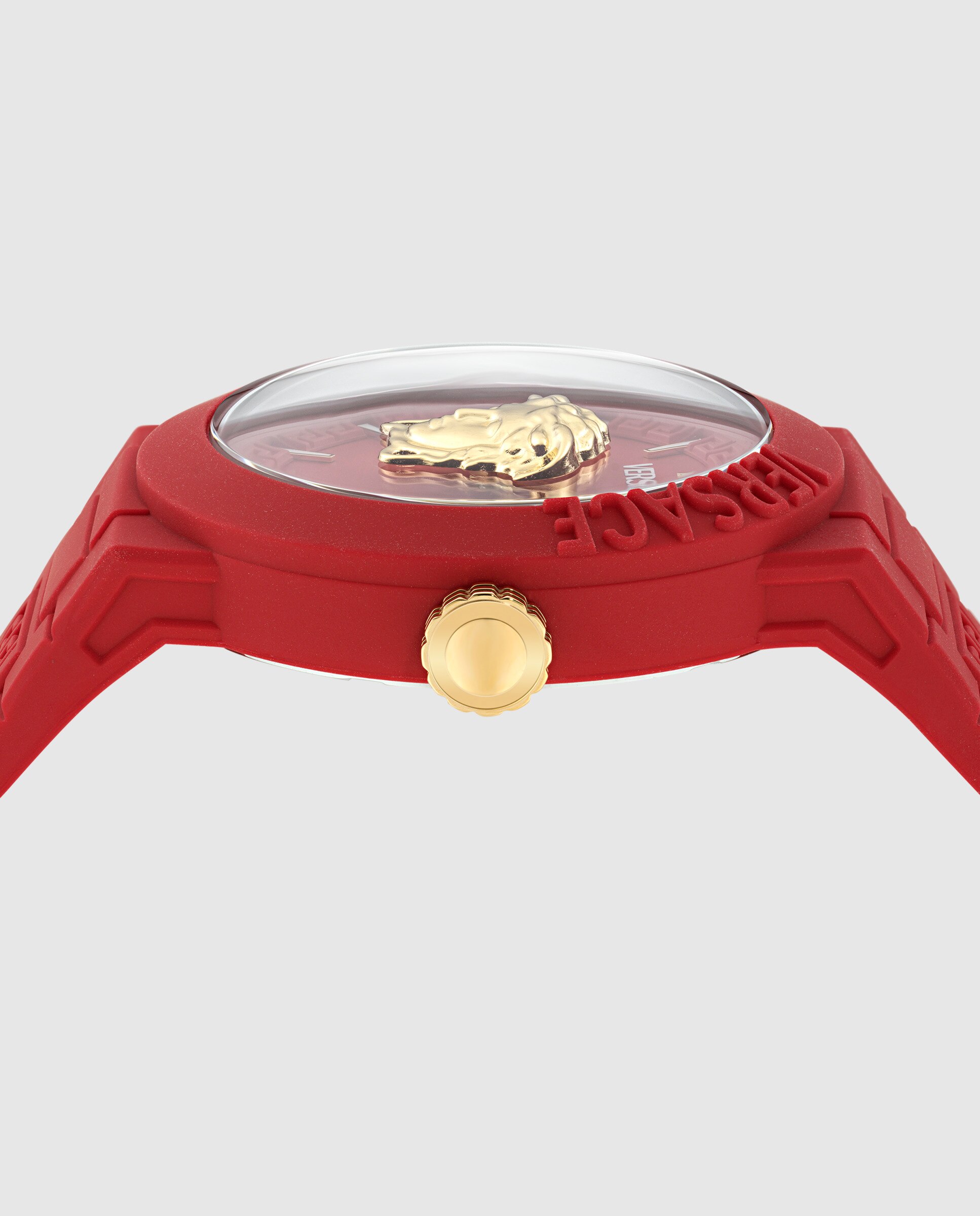 Relógio de Homem V-pop Special Veefa0124 de Silicona e Correia Vermelha Vermelho-2