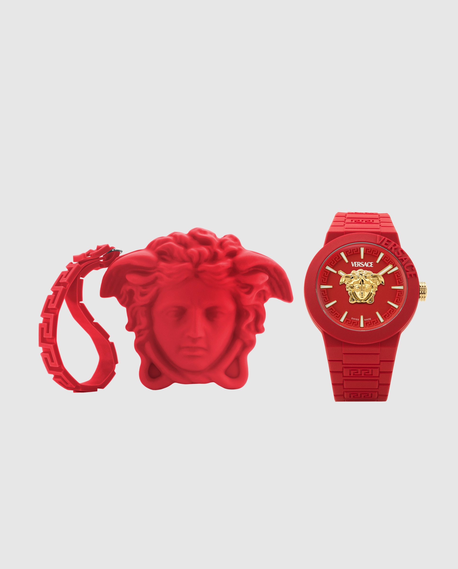 Relógio de Homem V-pop Special Veefa0124 de Silicona e Correia Vermelha Vermelho-5