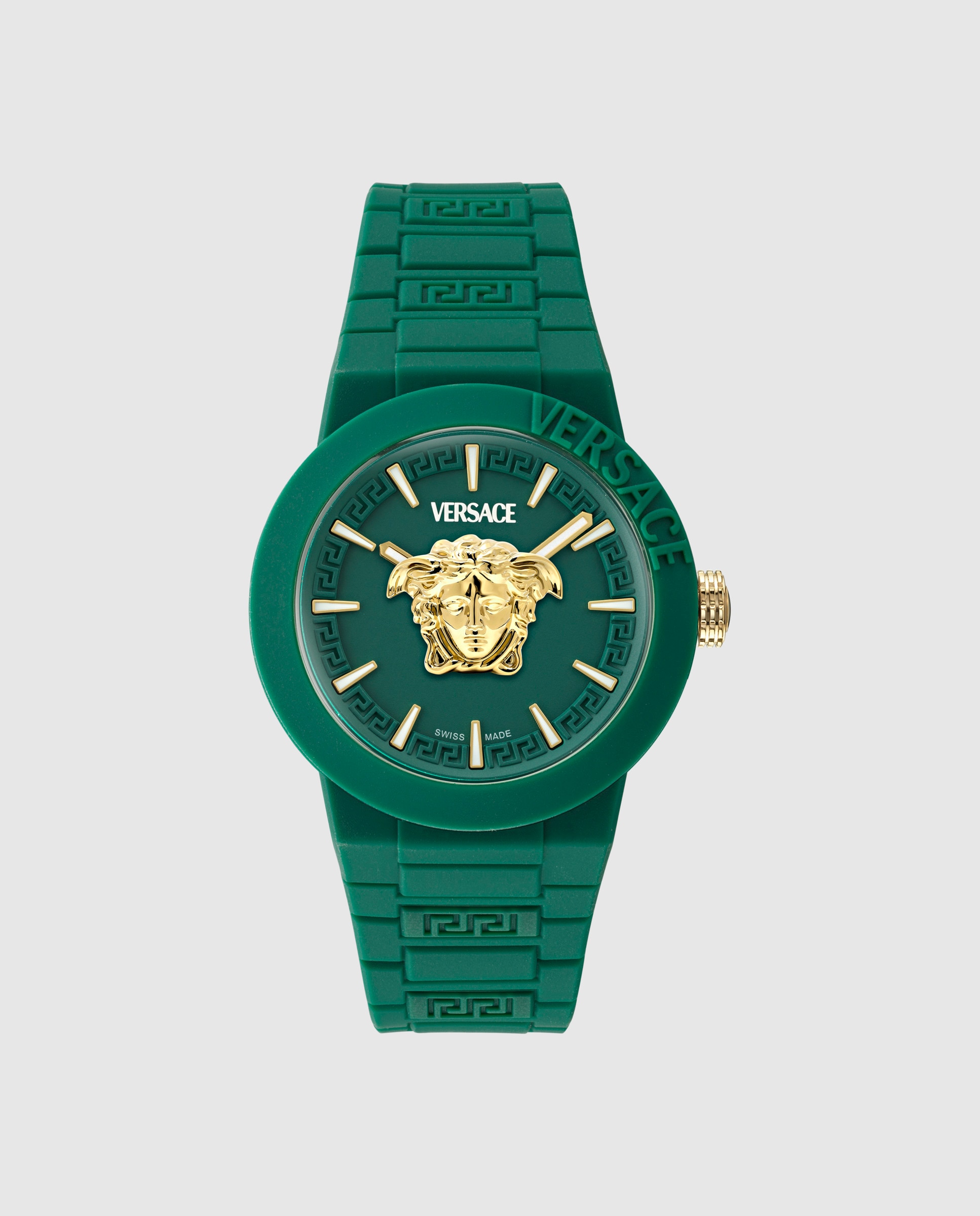 Relógio V-pop Special Veefa0224 de Silicone e Bracelete Verde Verde-1