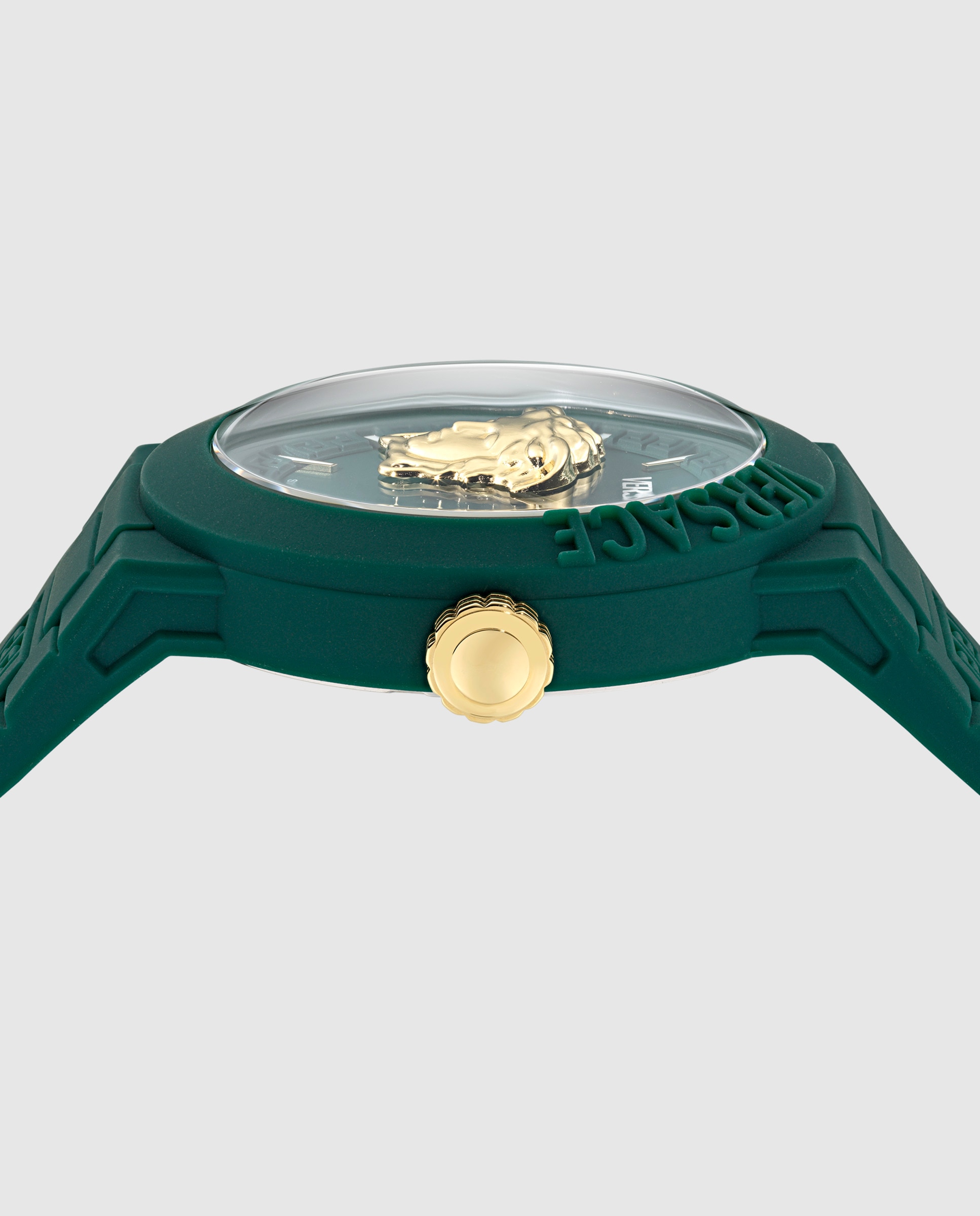 Relógio V-pop Special Veefa0224 de Silicone e Bracelete Verde Verde-2