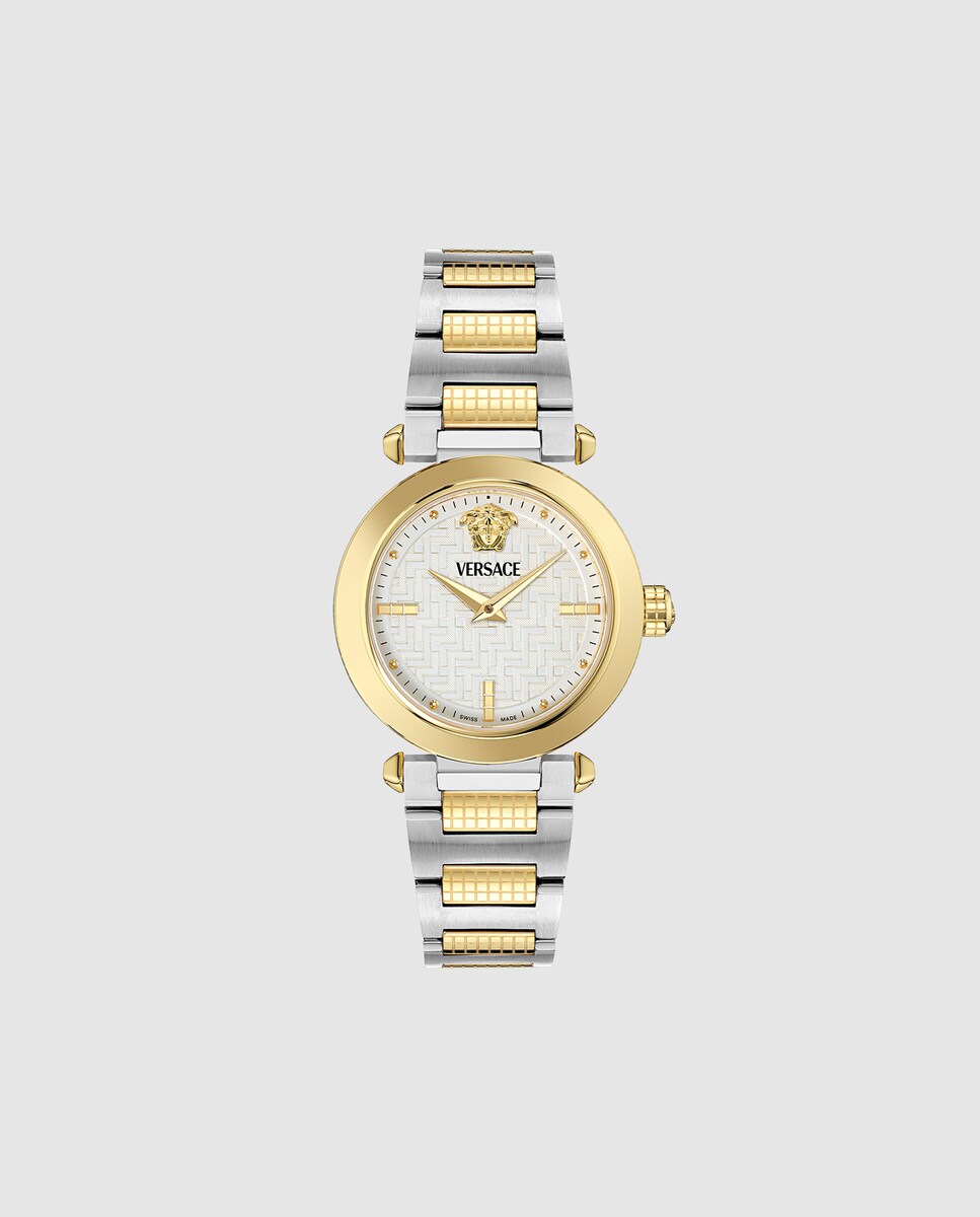 Relógio Greek Ve5b00325 de Aço e Bracelete Bicolor Ouro Prata-1