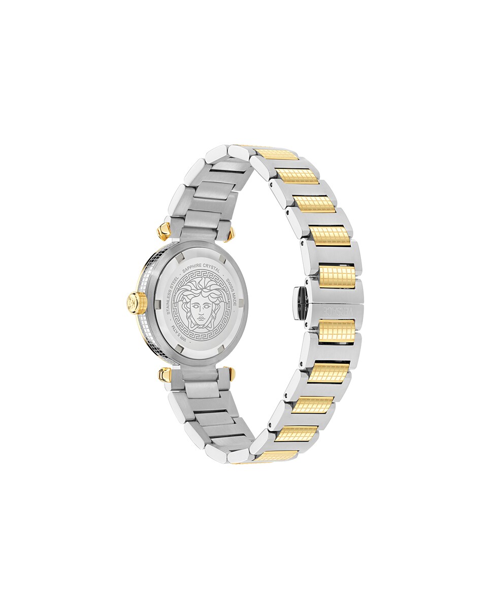 Relógio Greek Ve5b00325 de Aço e Bracelete Bicolor Ouro Prata-2