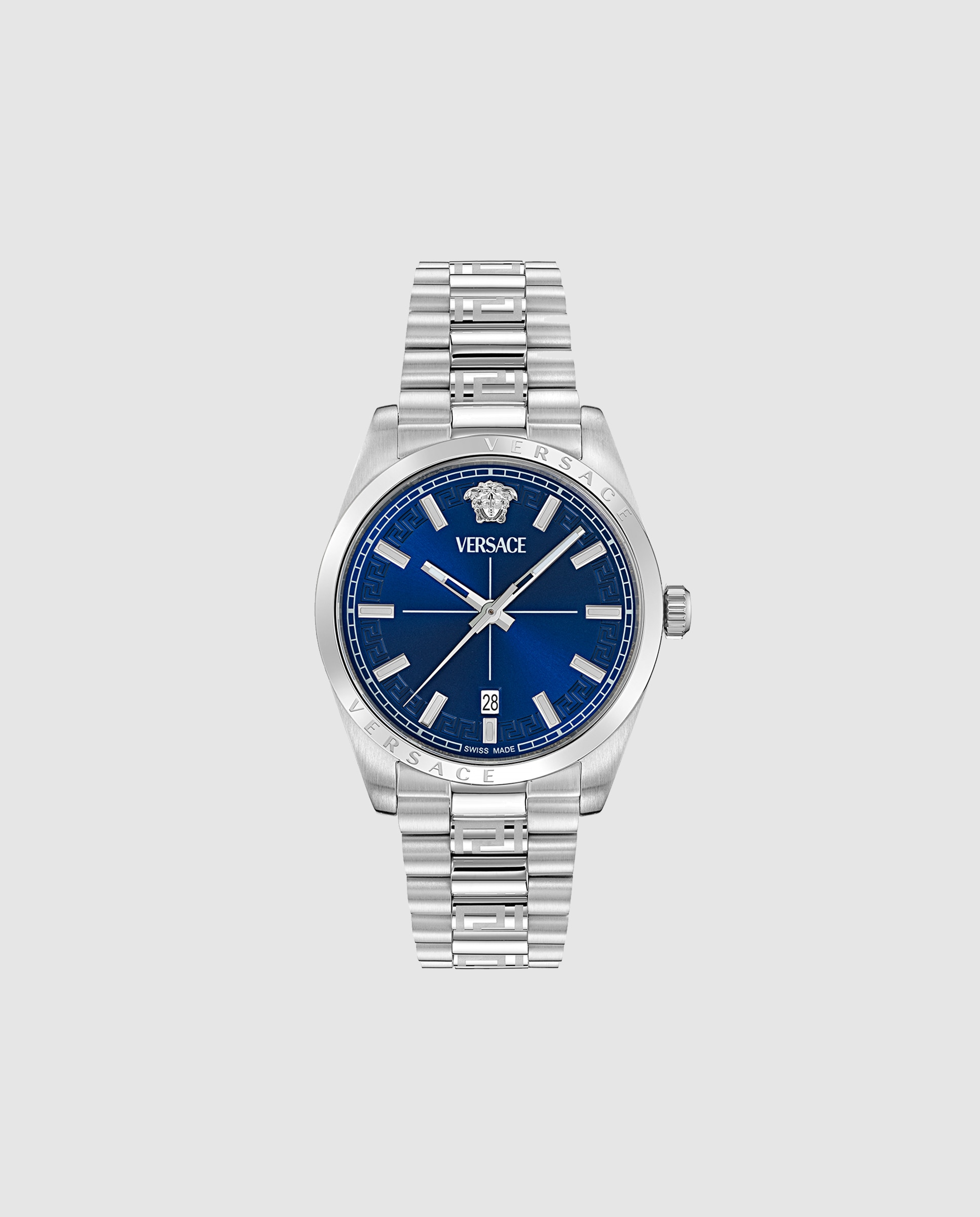 Relógio Versace Millenyium Gent Ve0g00325 de Aço e Bracelete Prateada/cinzento Prata-1