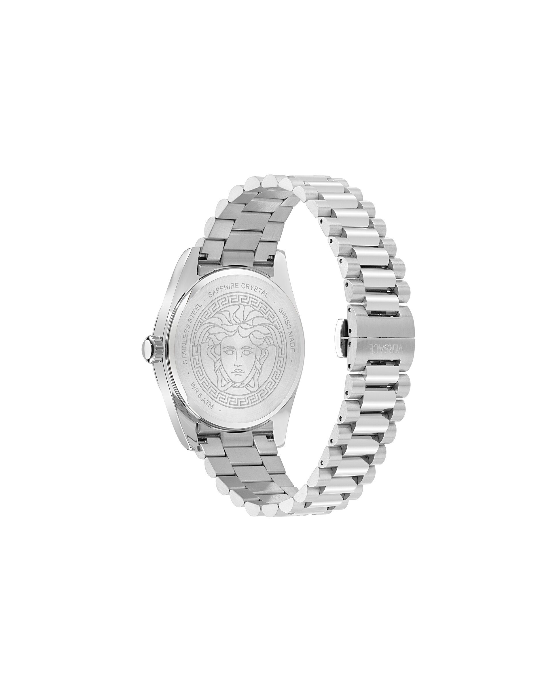 Relógio Versace Millenyium Gent Ve0g00325 de Aço e Bracelete Prateada/cinzento Prata-2