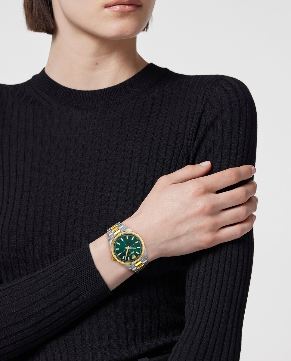 Relógio Millenyium Lady Ve0e00425 de Aço e Bracelete Bicolor em Ouro Prata-5