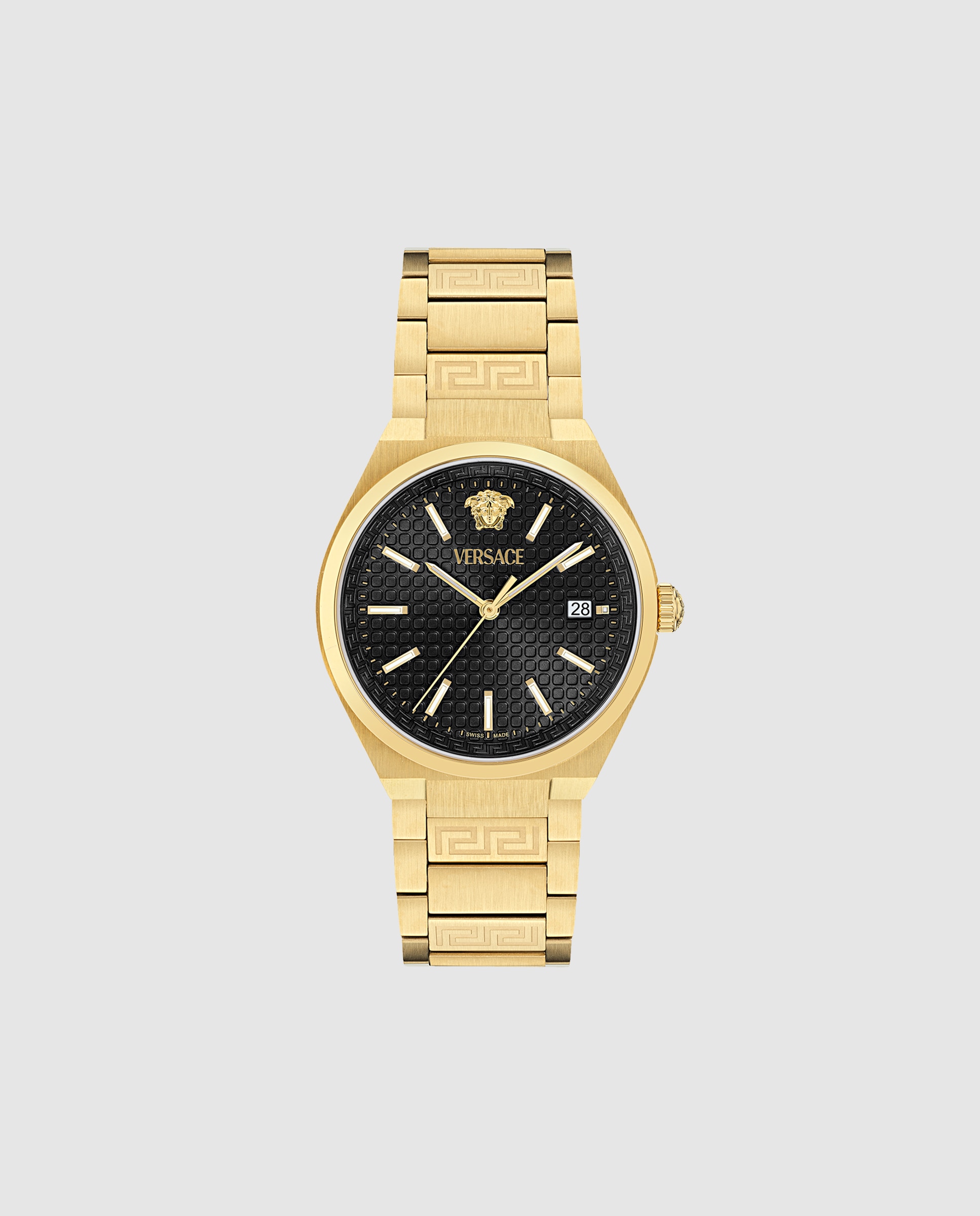 Relógio V-auria Ve0f00525 de Aço e Correia Dourada Ouro-1