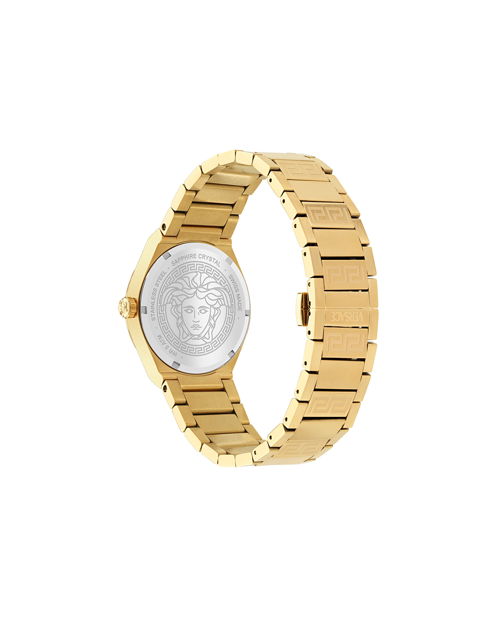 Relógio V-auria Ve0f00525 de Aço e Correia Dourada Ouro-2