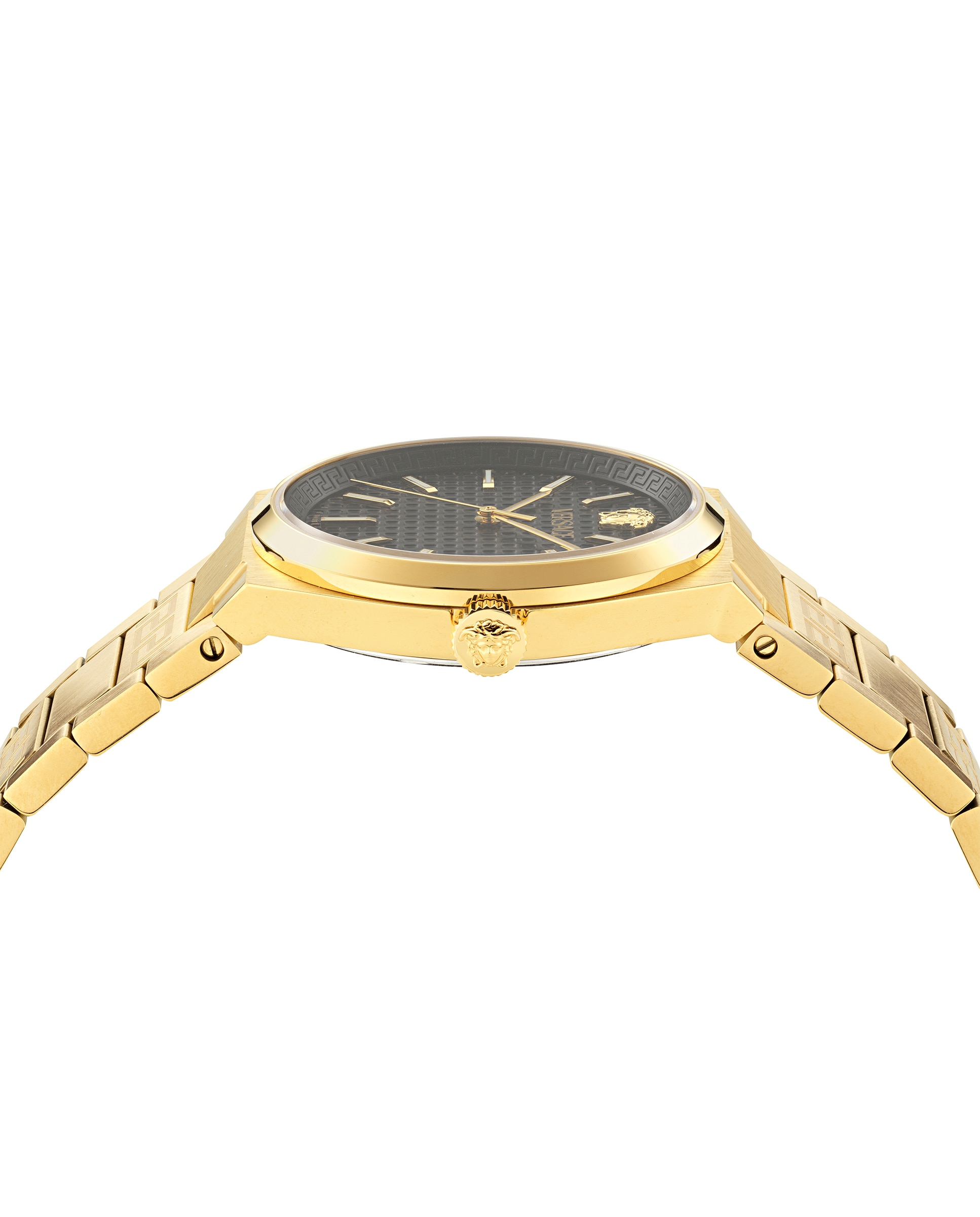 Relógio V-auria Ve0f00525 de Aço e Correia Dourada Ouro-3