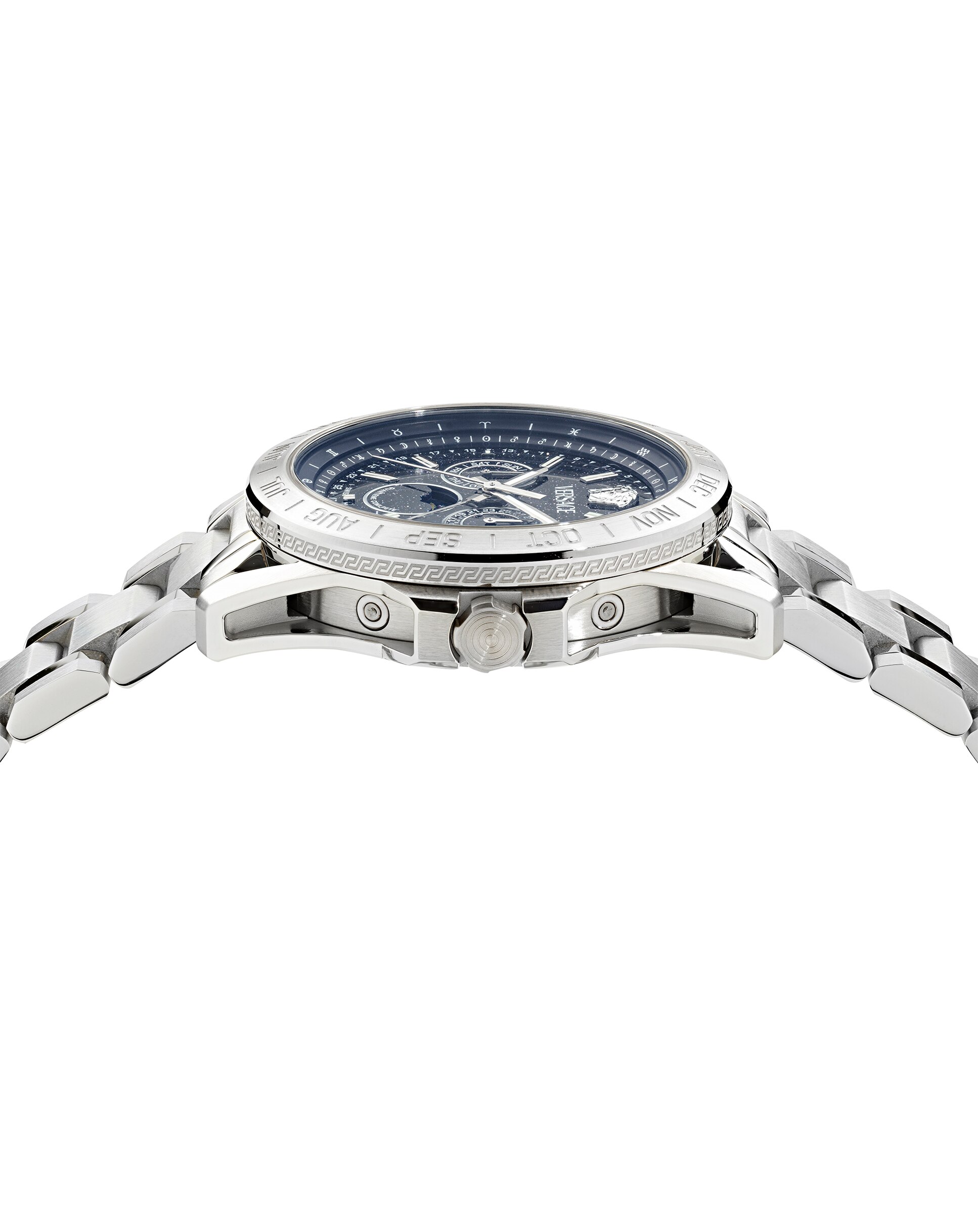 Relógio de Homem V-galaxy Moonphase Ve0k00125 de Aço e Bracelete Prateada/cinzento Prata-3