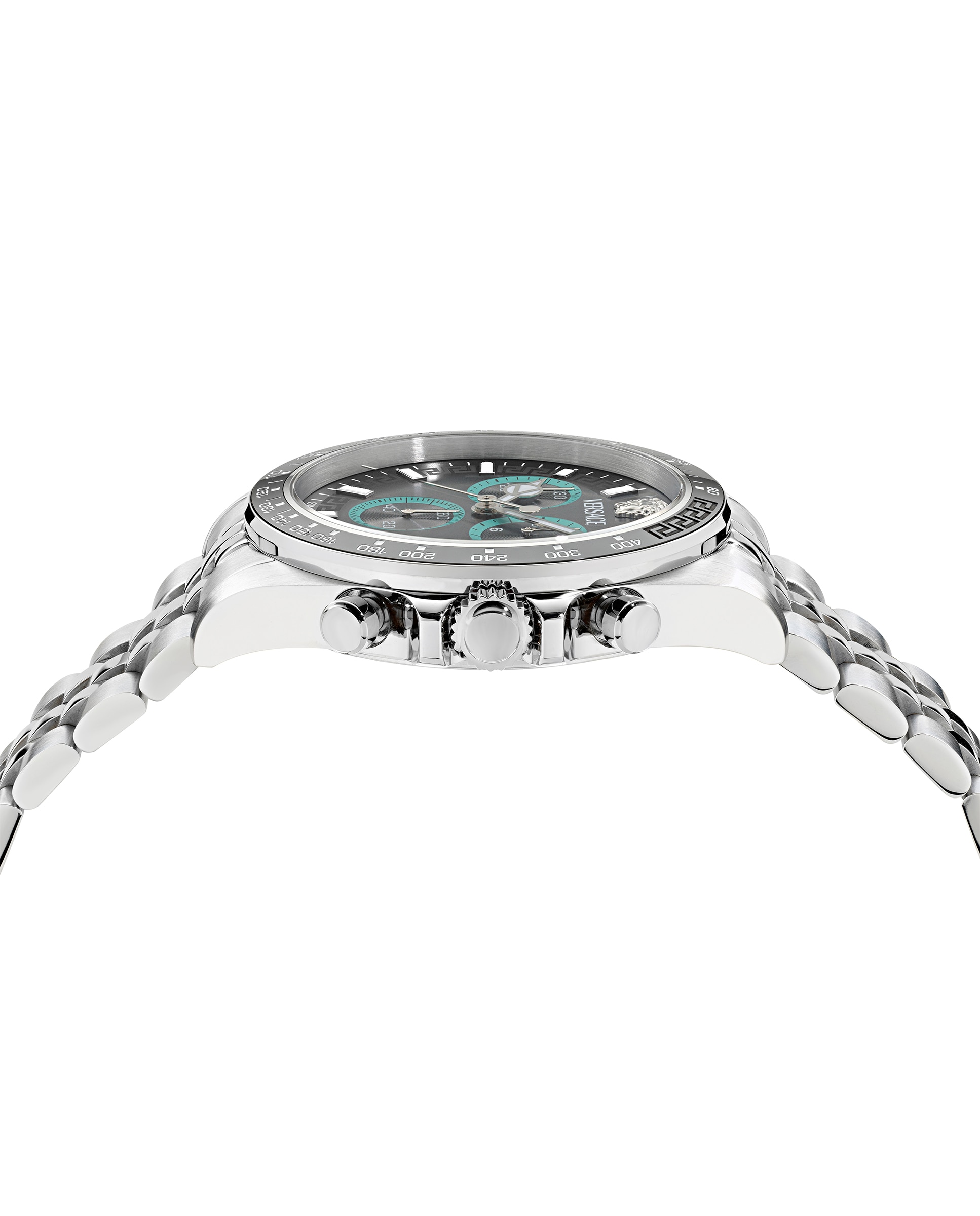 Relógio Greca Chrono Wave Ve0h00325 de Aço e Bracelete Prateada/cinzento Prata-3