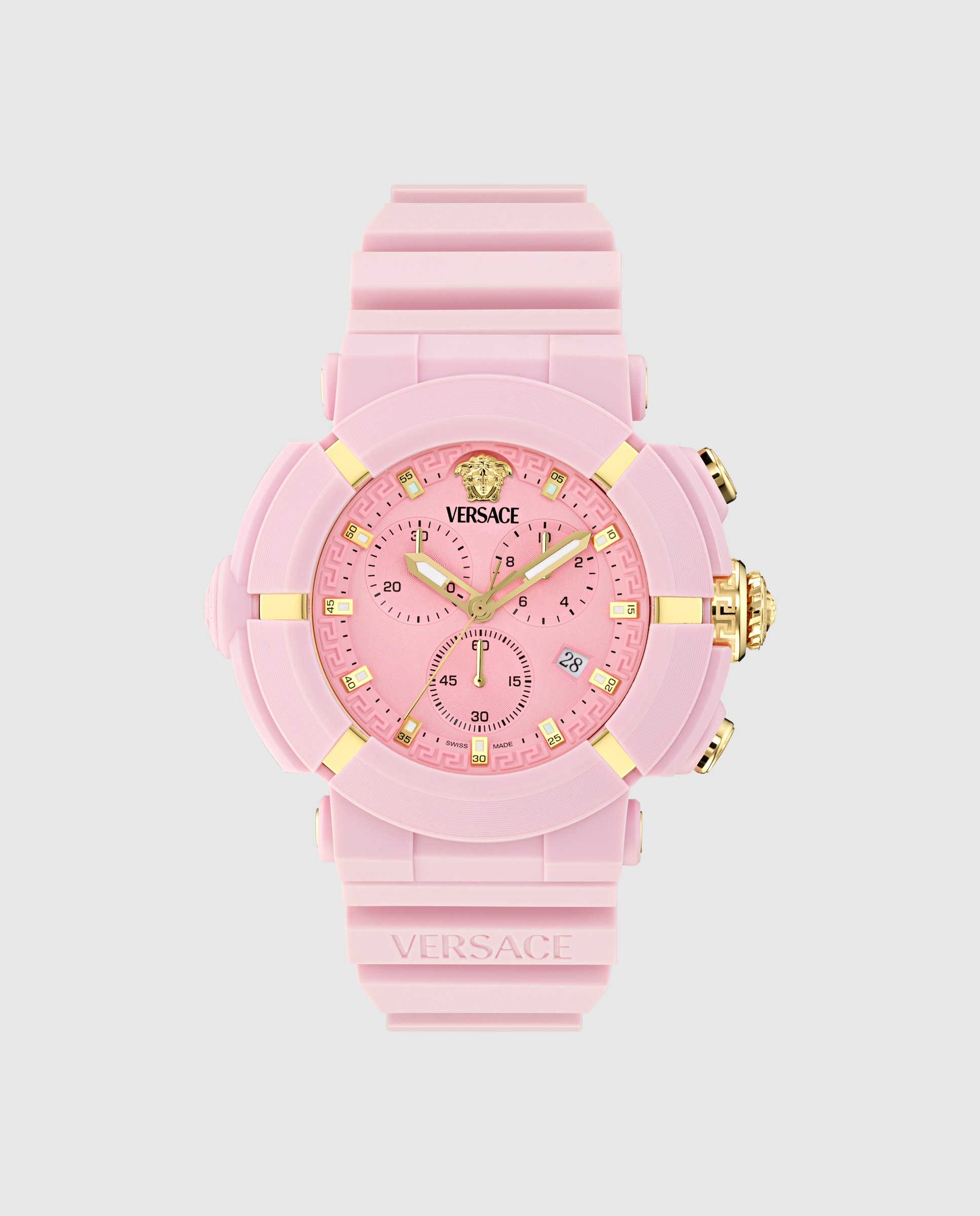 Relógio Unissexo Real Active Chr Ve0l00425 de Borracha e Bracelete Rosa Rosa-1