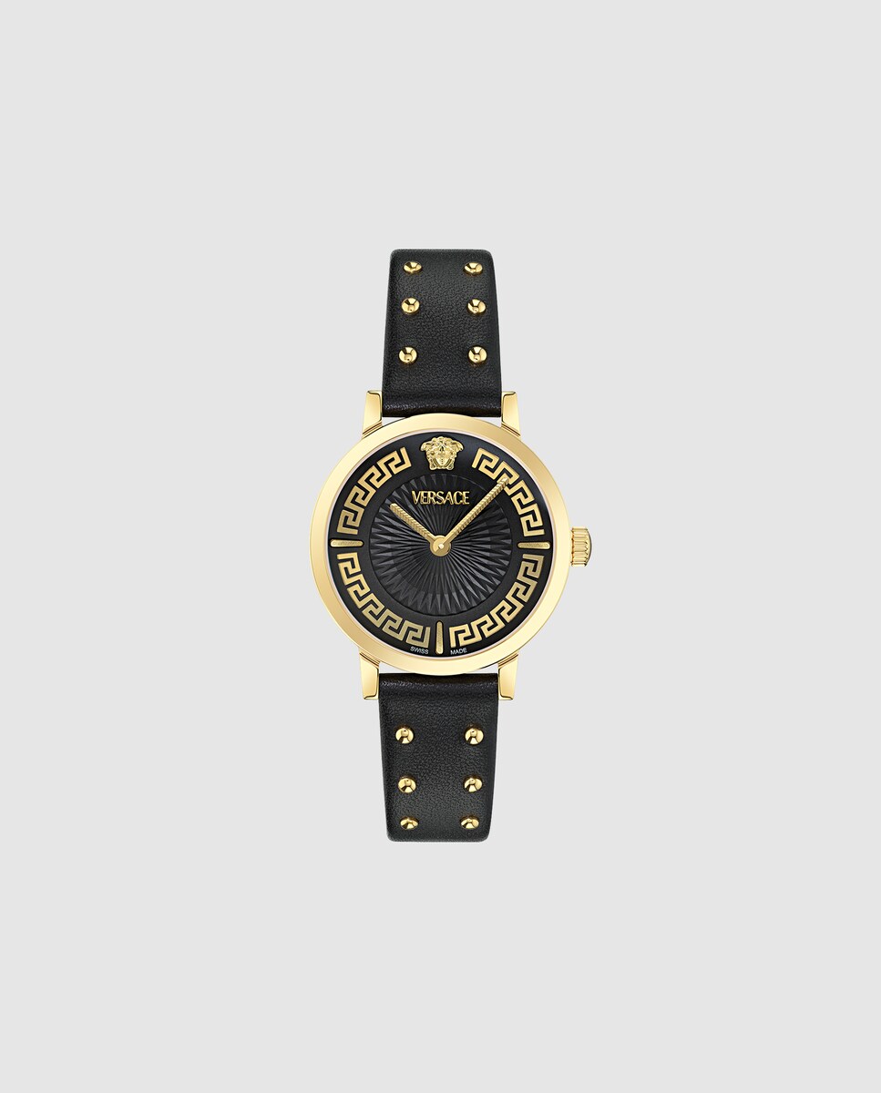 Relógio Greca Fortuna Ve0a00225 de Pele e Correia em Preto Preto-1