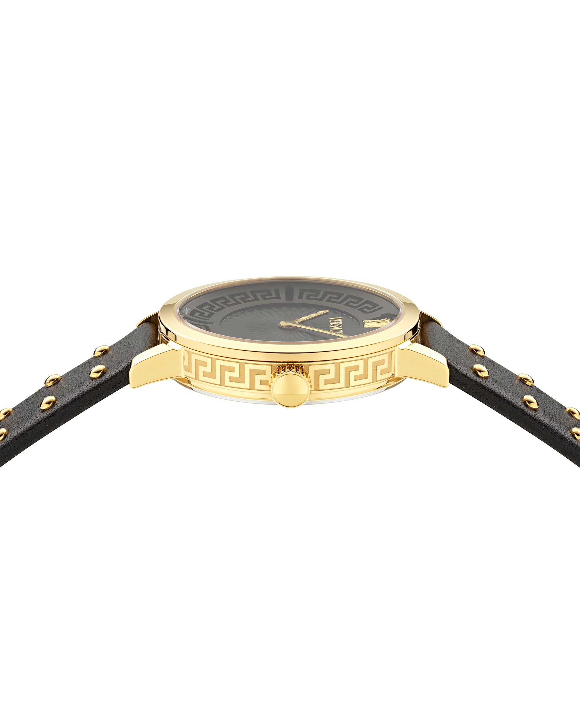 Relógio de Mulher Greca Fortuna Ve0a00225 de Pele e Bracelete Preta Preto-3