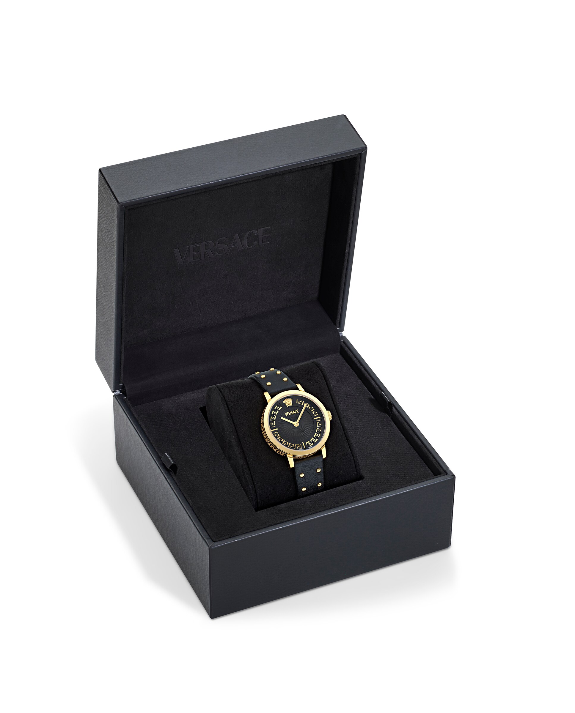 Relógio de Mulher Greca Fortuna Ve0a00225 de Pele e Bracelete Preta Preto-4