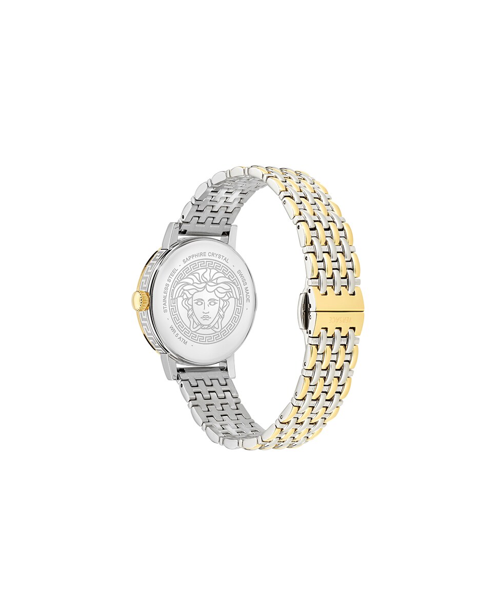 Relógio Greca Fortuna Ve0a00325 de Aço e Bracelete Bicolor em Ouro Prata-2