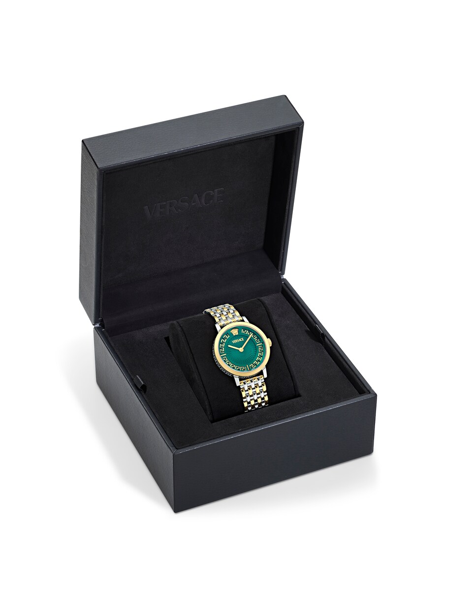 Relógio Greca Fortuna Ve0a00325 de Aço e Bracelete Bicolor em Ouro Prata-4