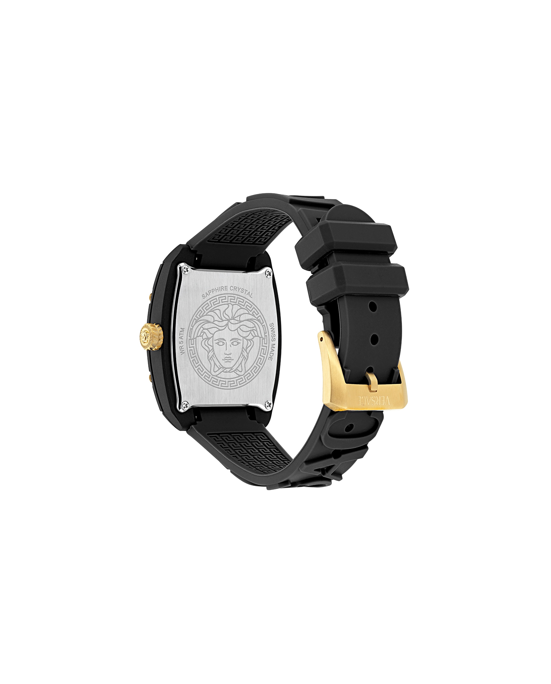 Relógio Dominus Ve0n00125 de Borracha e Bracelete Preta Preto-2