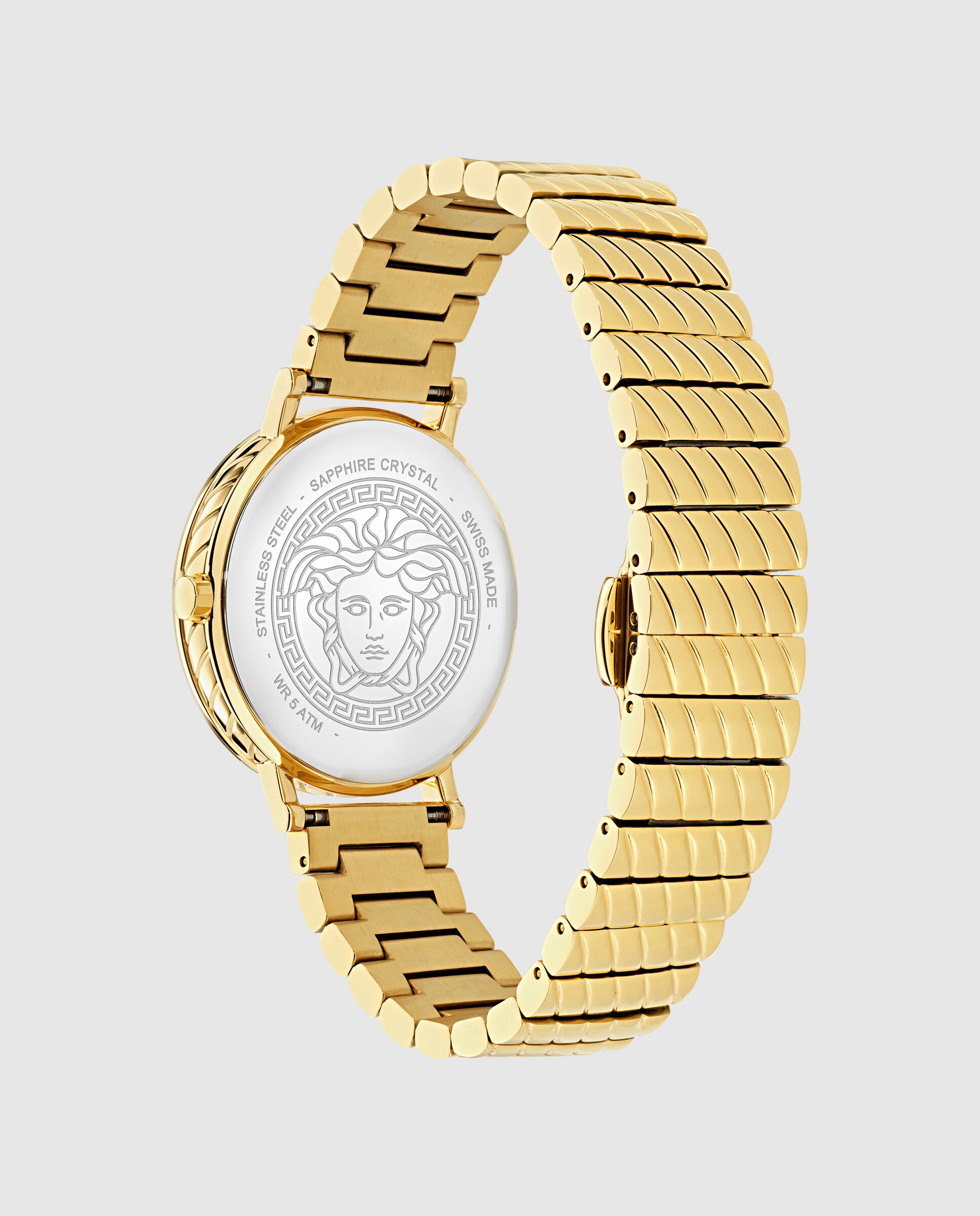 Relógio Delphinus Ve0o00525 de Aço e Bracelete Dourada Ouro-3
