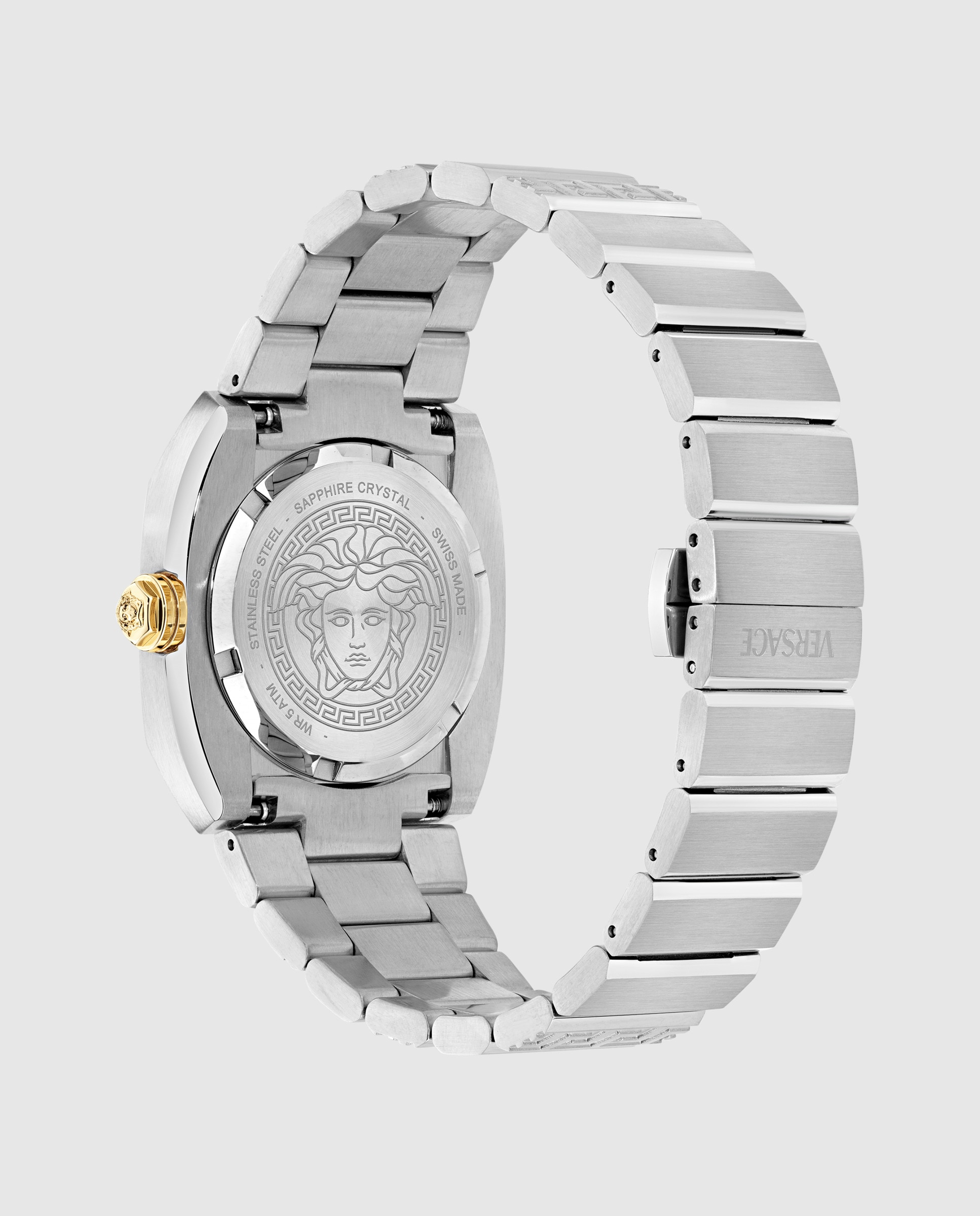 Relógio de Mulher Medusa Antares Ve0r00325 de Aço e Correia Prateada/cinzento Prata-3