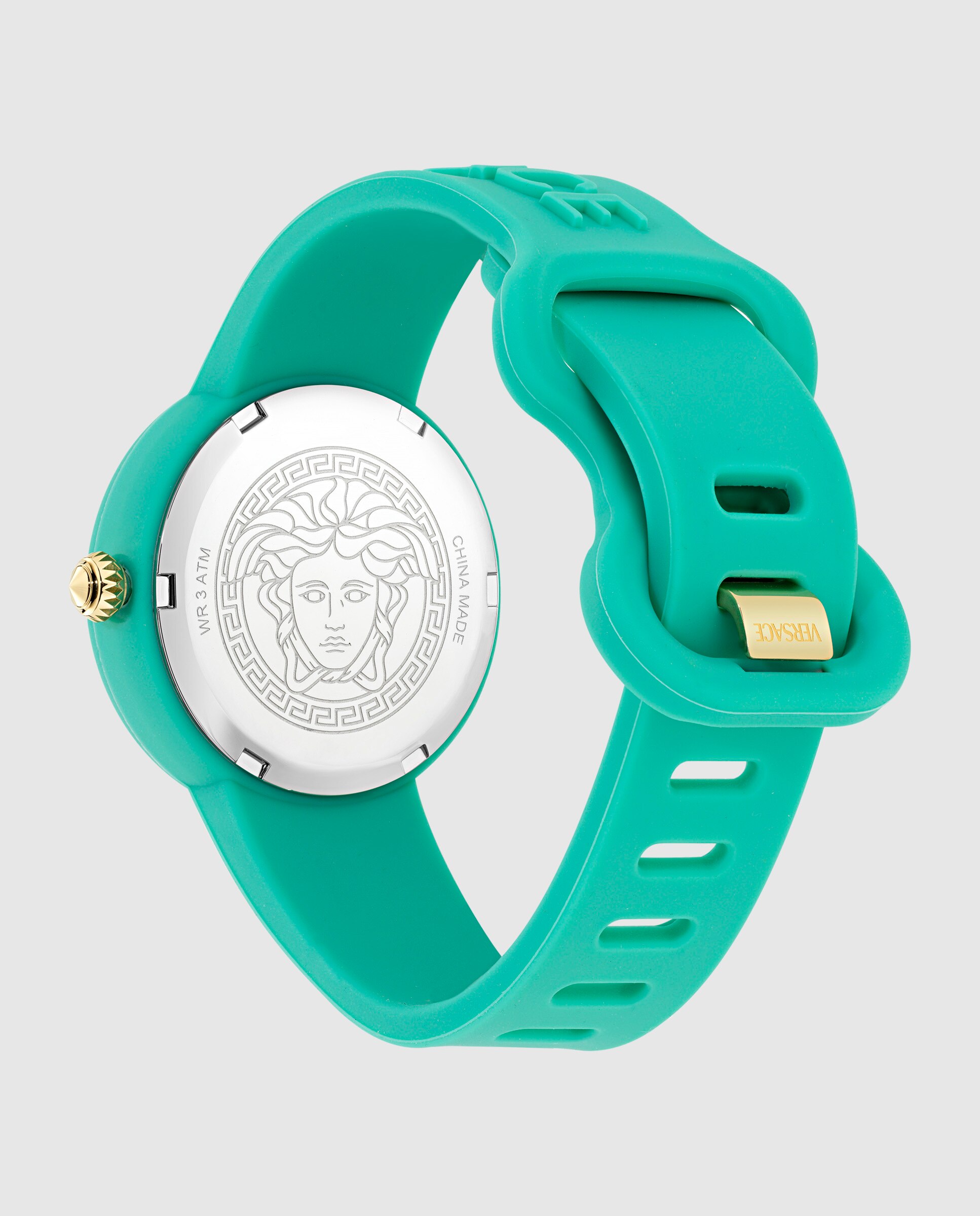 Relógio Infantil Medusa Pop Kids Ve9200225 de Silicone e Bracelete Verde Verde-3