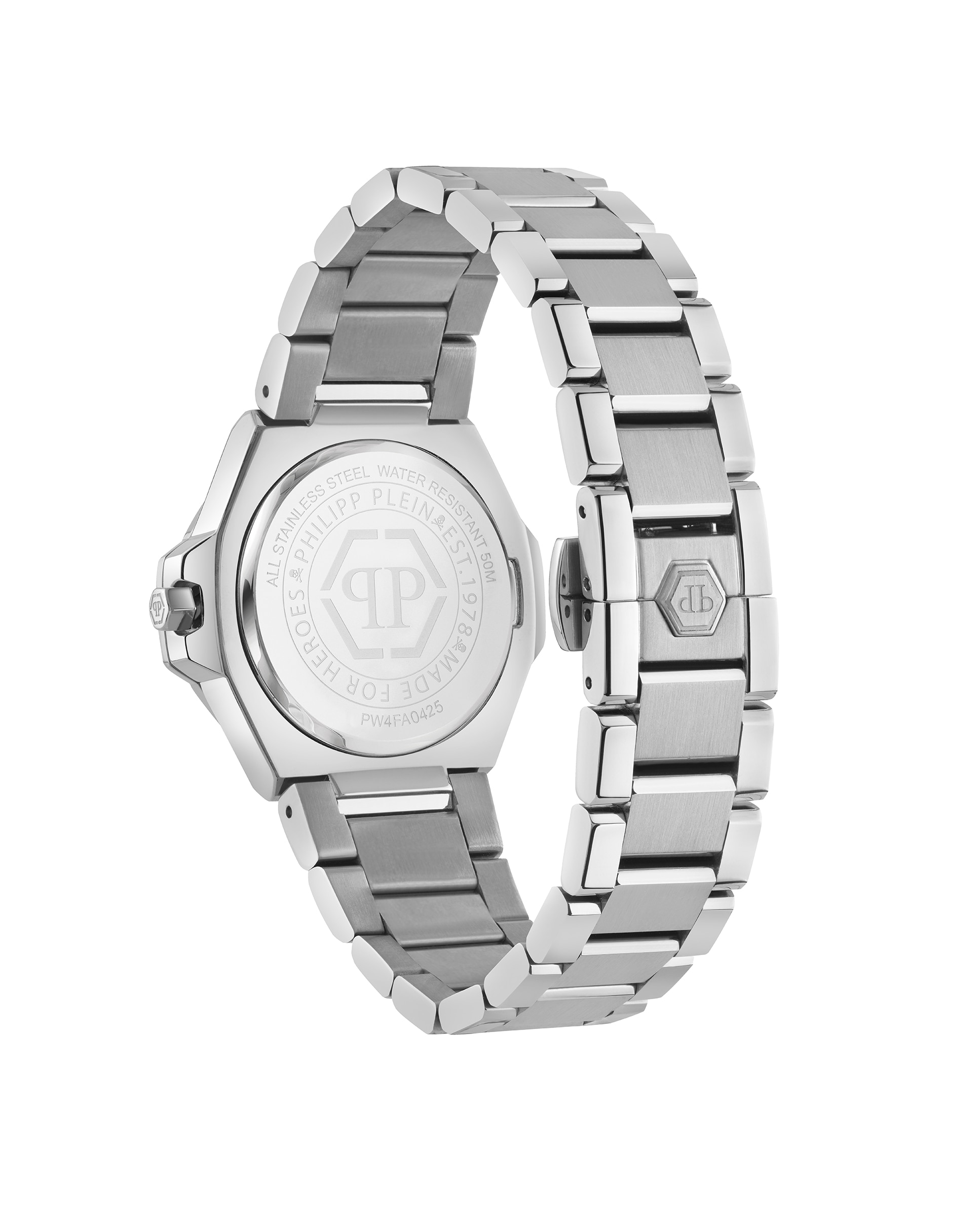 Relógio de Mulher Plein Royal Prestige Pw4fa0425 de Aço e Correia Prateada/cinzento Prata-2