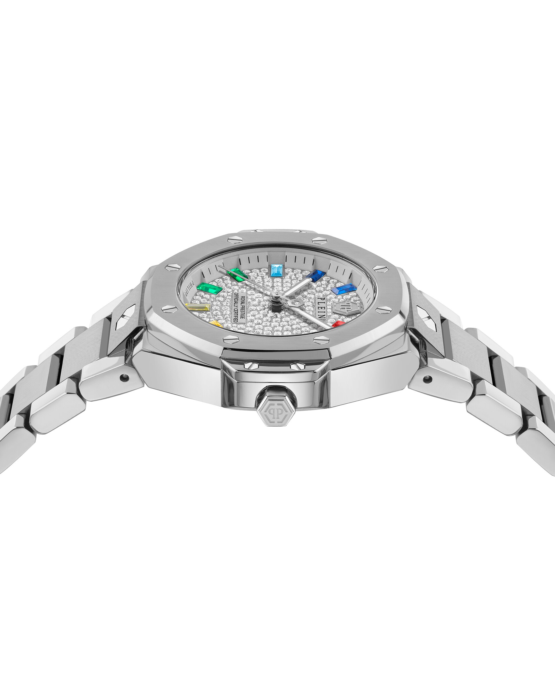 Relógio de Mulher Plein Royal Prestige Pw4fa0425 de Aço e Correia Prateada/cinzento Prata-3
