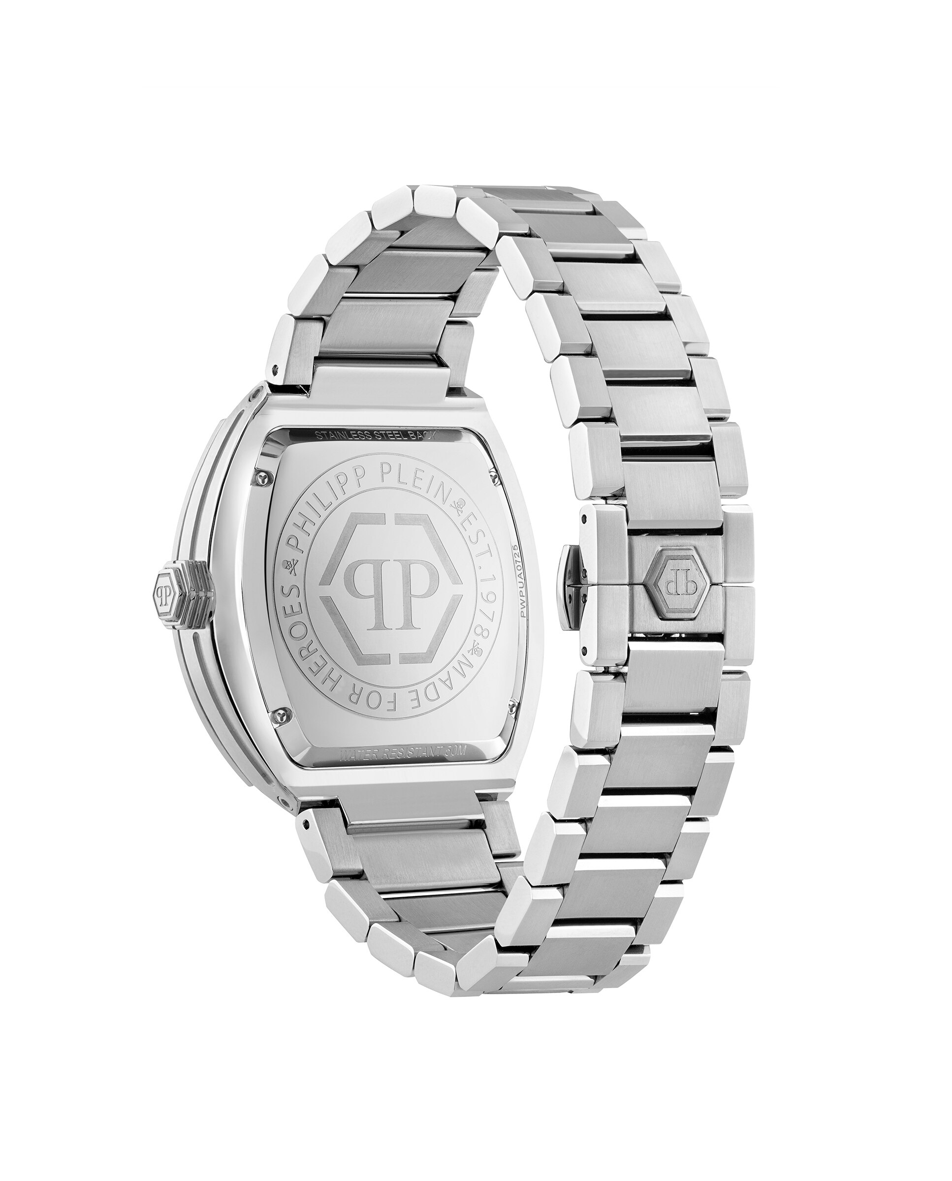 Relógio The Hexagon Phantom Pwpua0725 de Aço e Correia Prateada/cinzento Prata-2