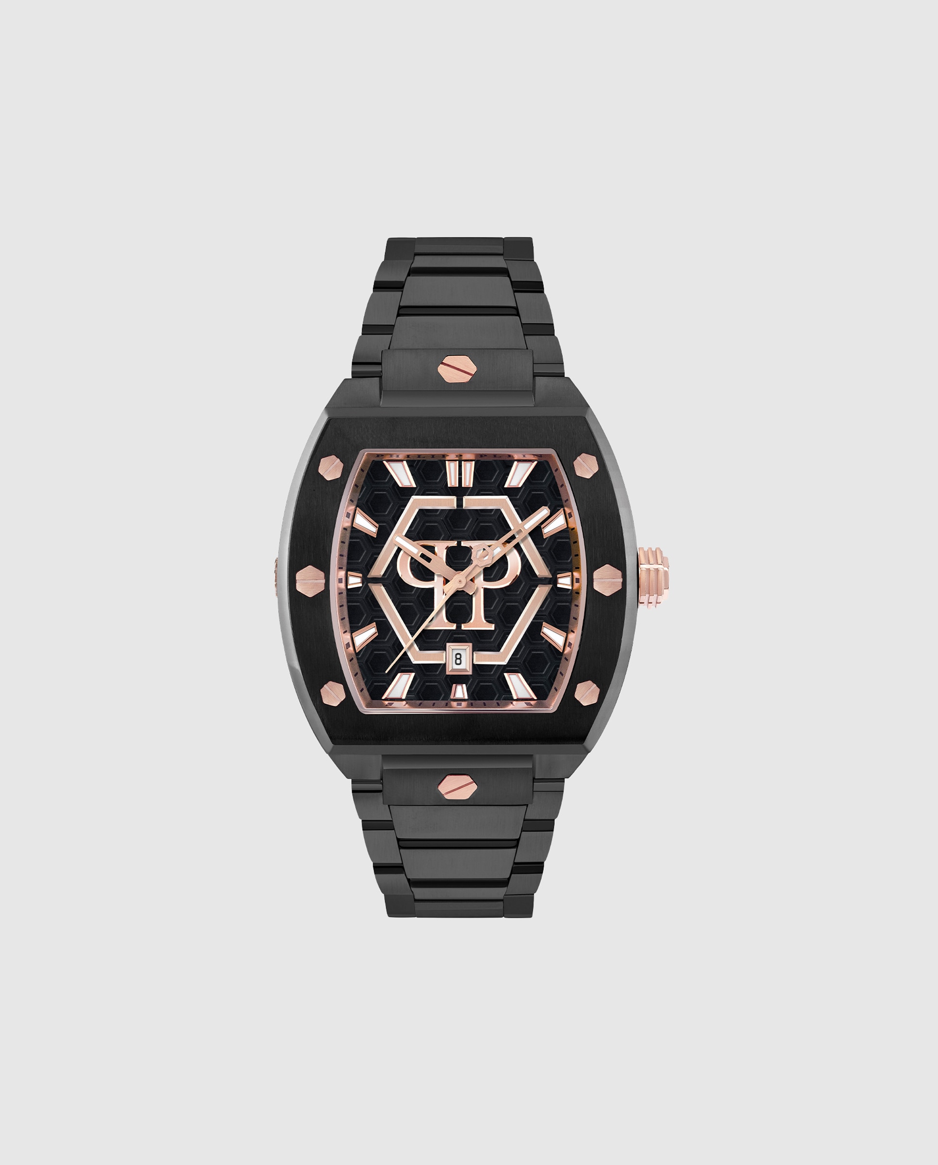 Imagem 0 de Relógio The Hexagon Phantom Pwpua1025 de Aço e Bracelete em Preto