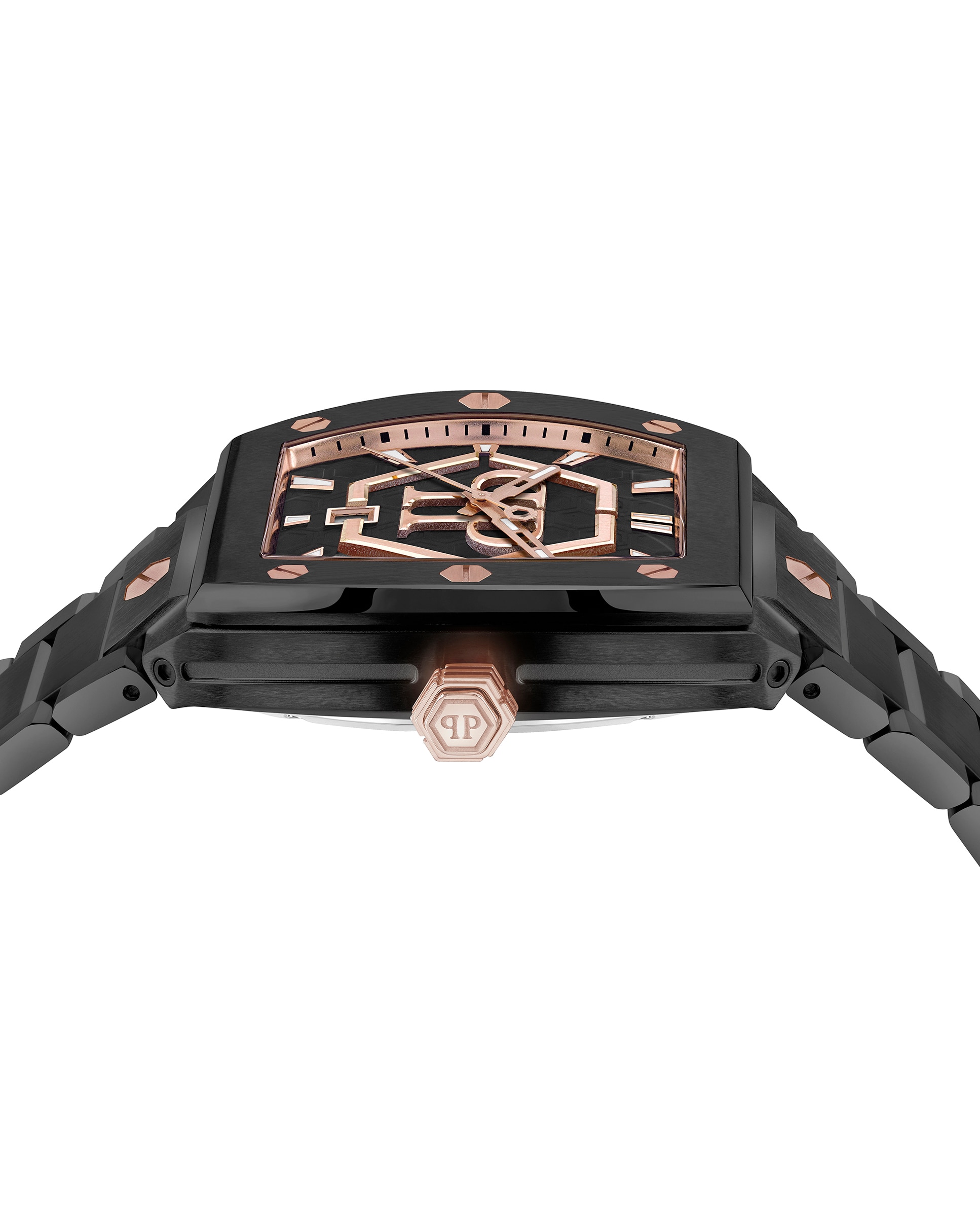 Relógio The Hexagon Phantom Pwpua1025 de Aço e Bracelete em Preto Preto-2