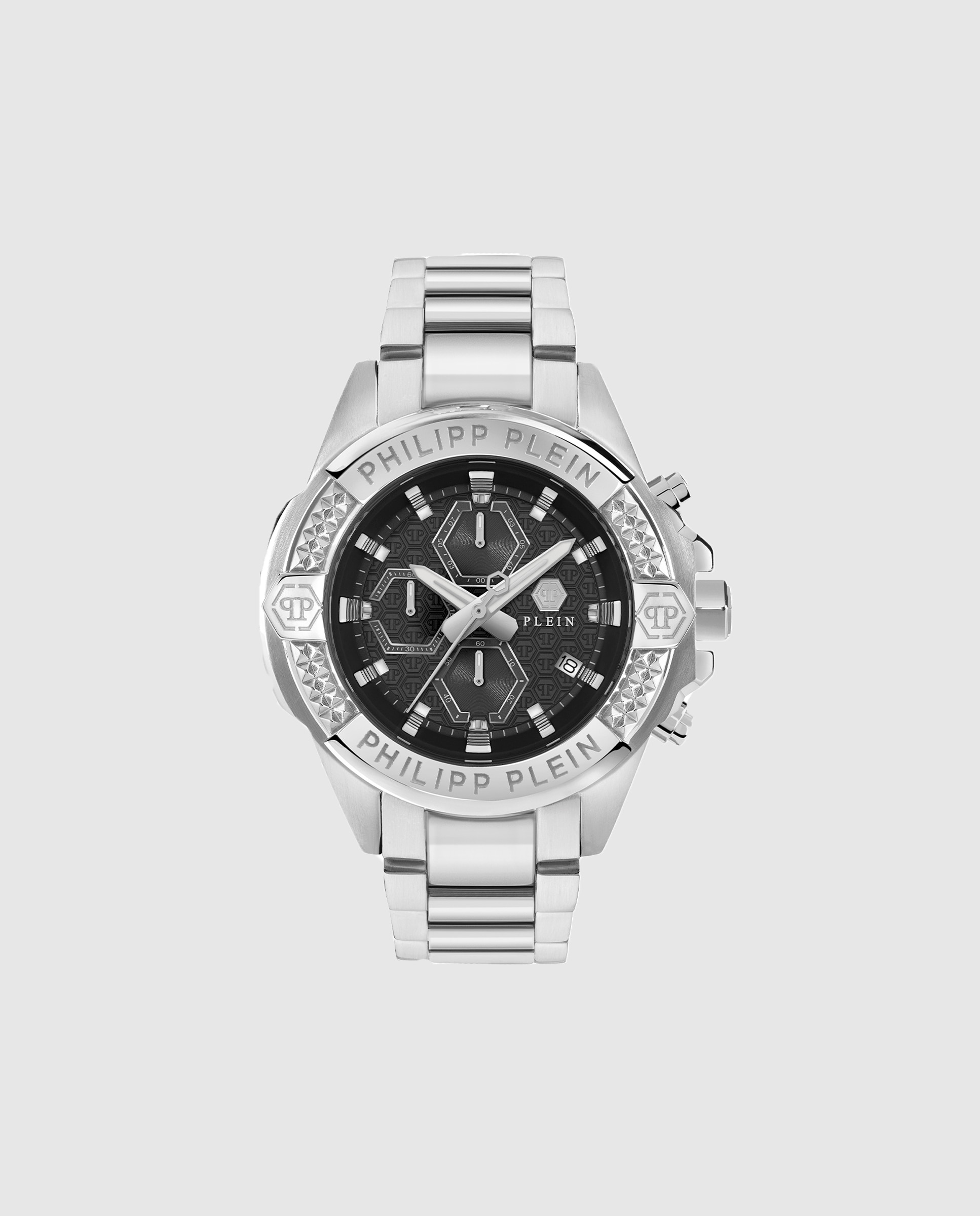 Relógio The Skull Chrono Pwwfa0425 de Aço e Bracelete Prateada/cinzento Prata-1