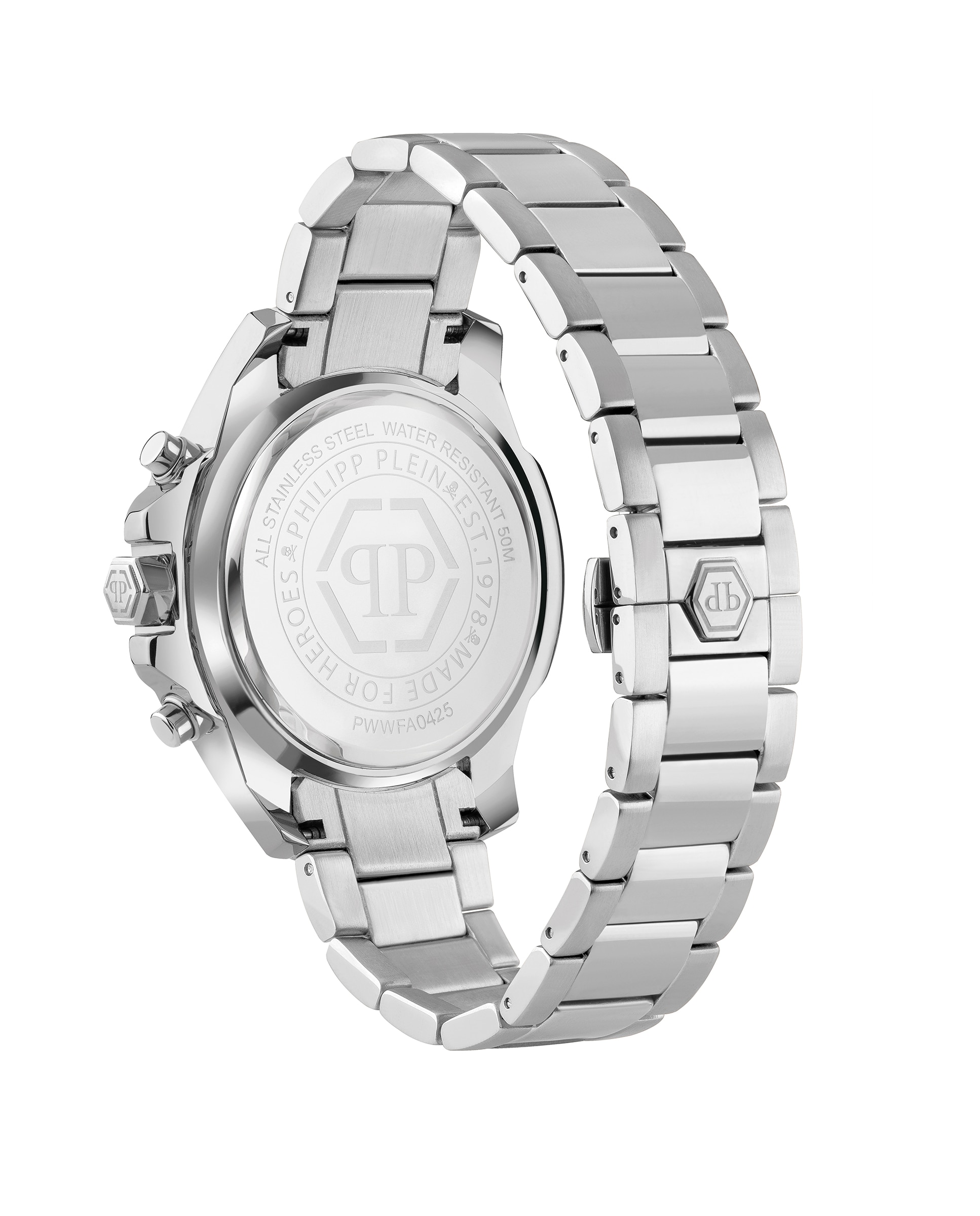 Relógio The Skull Chrono Pwwfa0425 de Aço e Bracelete Prateada/cinzento Prata-2