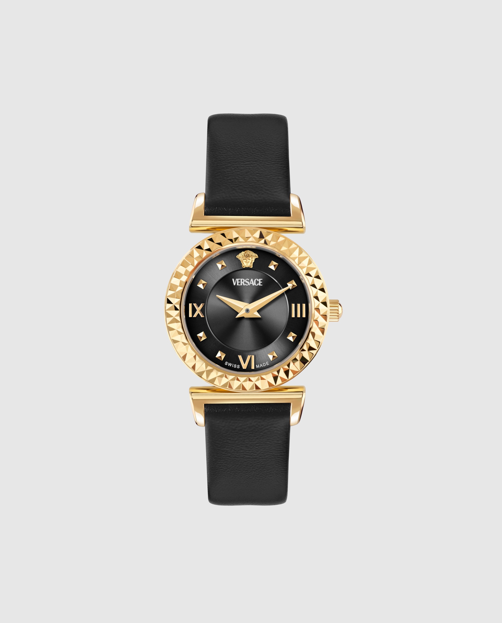 Imagem 0 de Relógio Mini Vanity Restyling Vegfa0125 de Pele e Correia em Preto