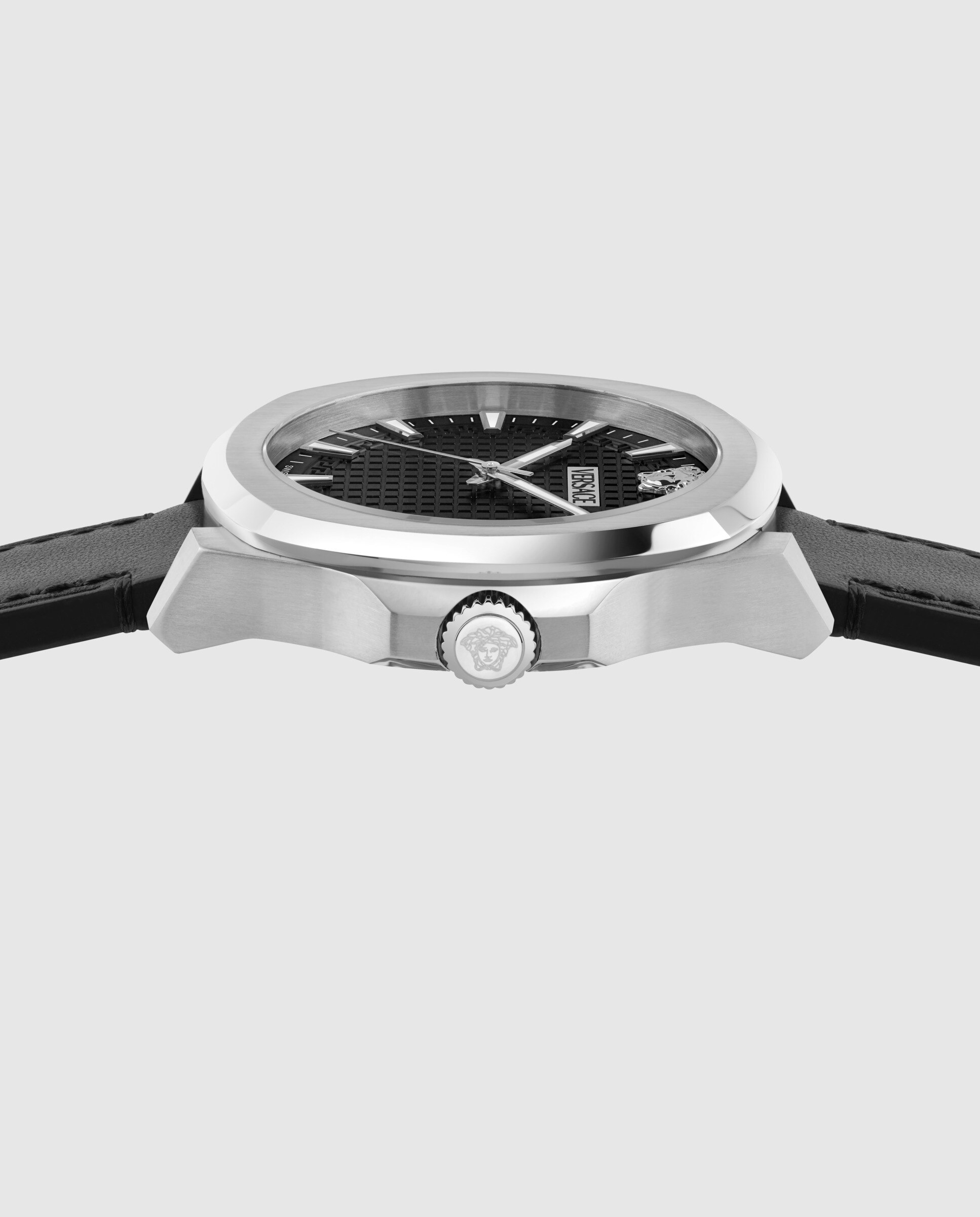 Relógio Luxury 3 Hands Vekka0125 de Pele e Bracelete em Preto Preto-2