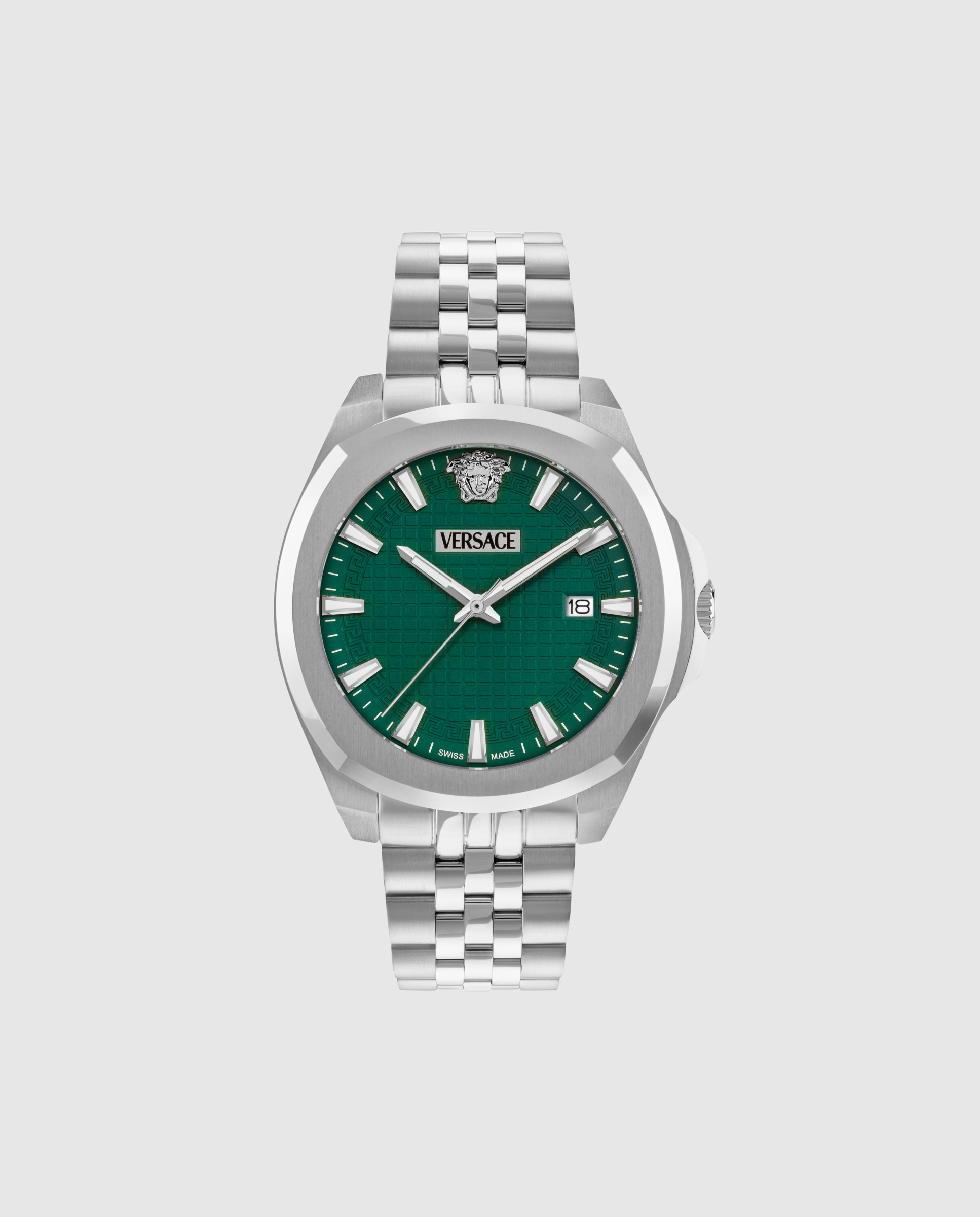 Imagem 0 de Relógio Luxury 3 Hands Vekka0425 de Aço e Bracelete Prateada/cinza