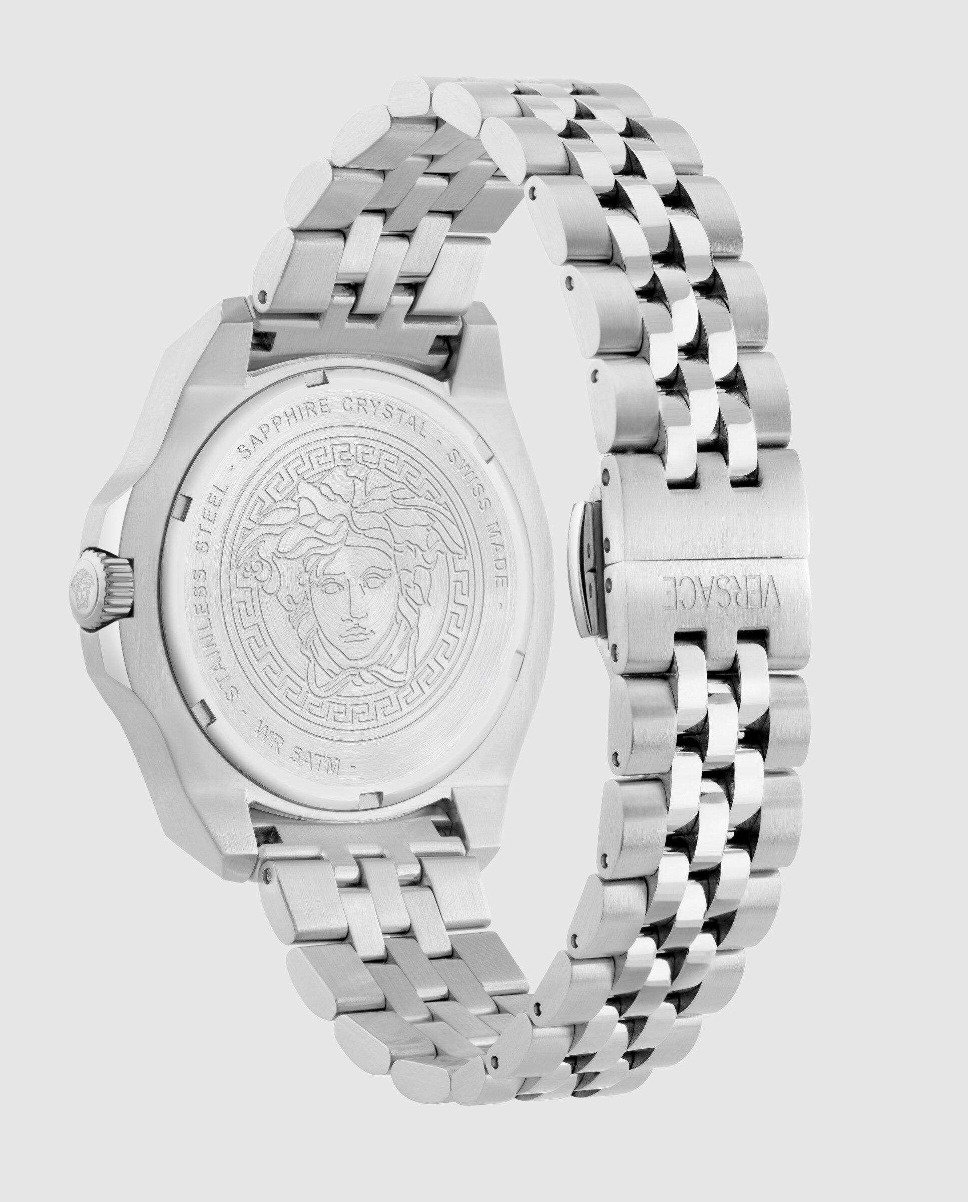 Relógio Luxury 3 Hands Vekka0425 de Aço e Bracelete Prateada/cinzento Prata-3