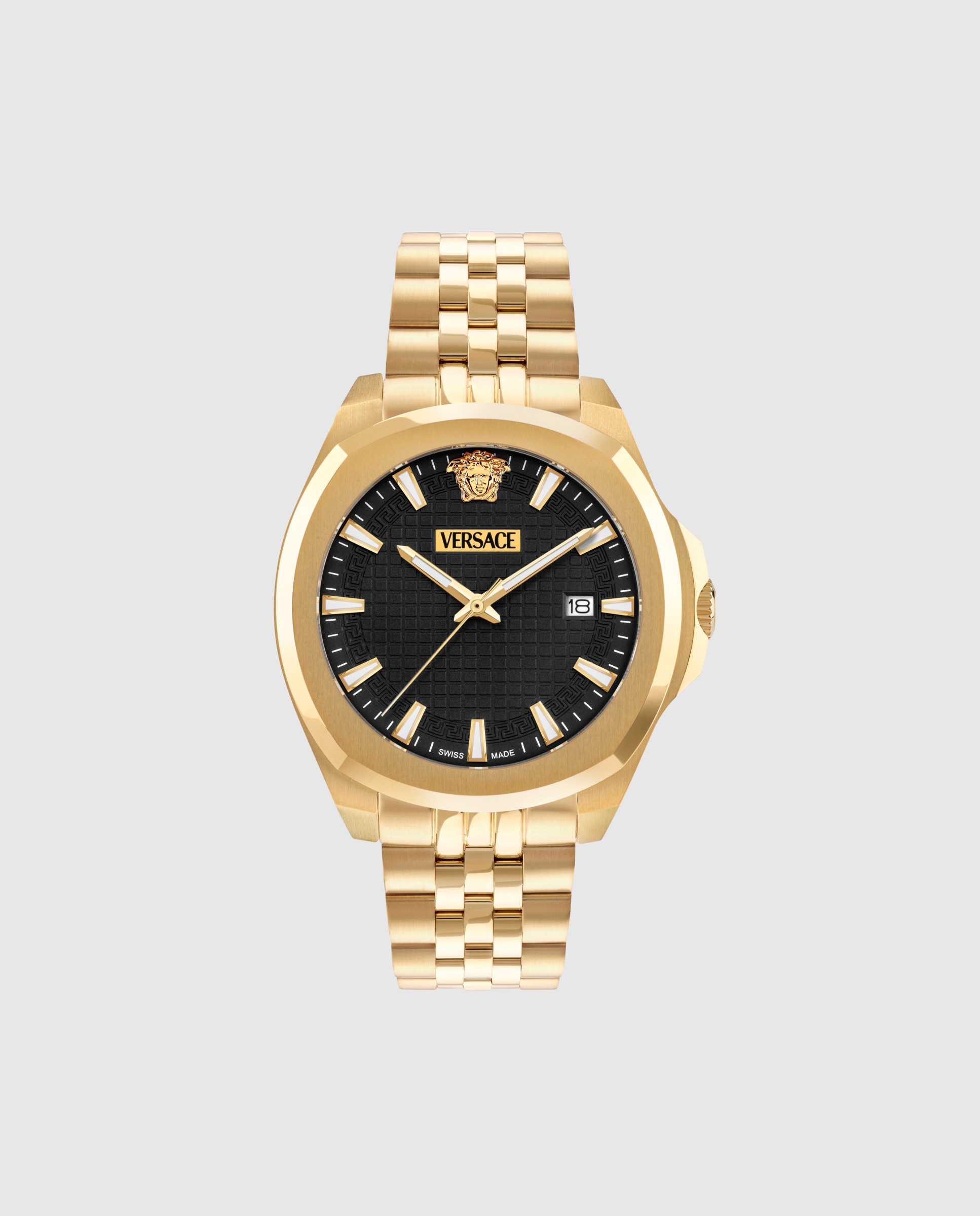 Imagem 0 de Relógio Luxury 3 Hands Vekka0725 de Aço e Bracelete Bicolor Ouro