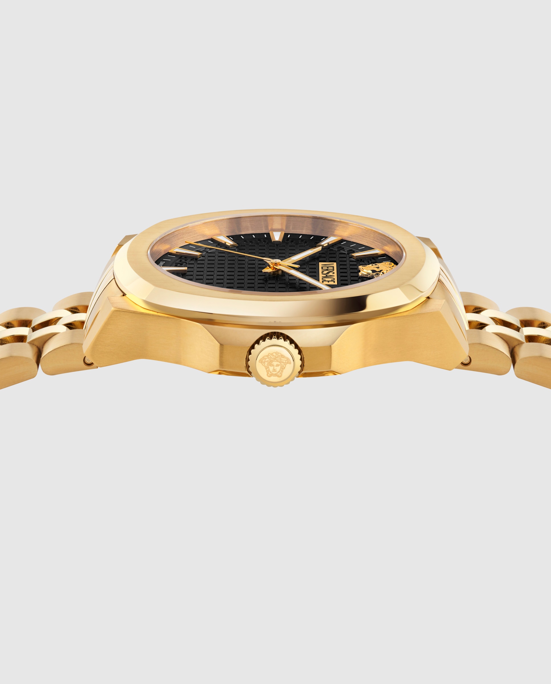Relógio Luxury 3 Hands Vekka0725 de Aço e Bracelete Bicolor em