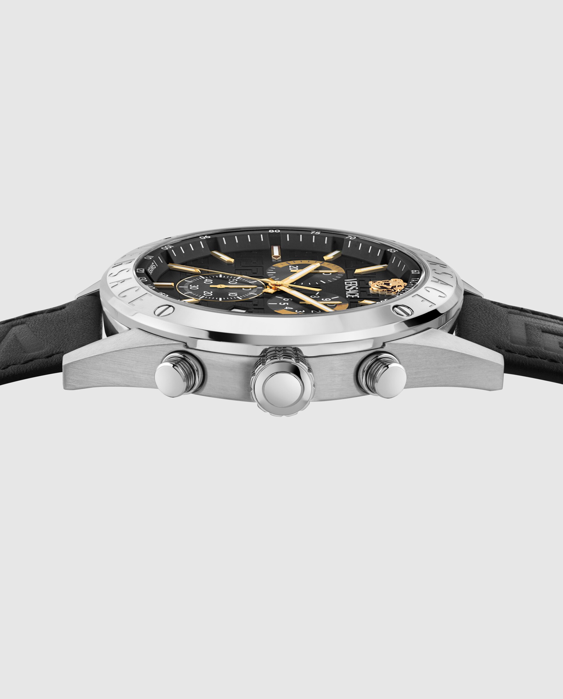Relógio Athletics Chrono Restyling Vekja0225 de Pele e Bracelete Preta Preto-2